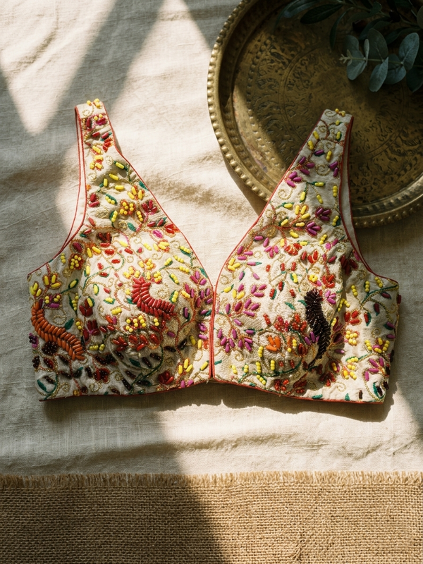 Royal Pearl Handcrafted Blouse