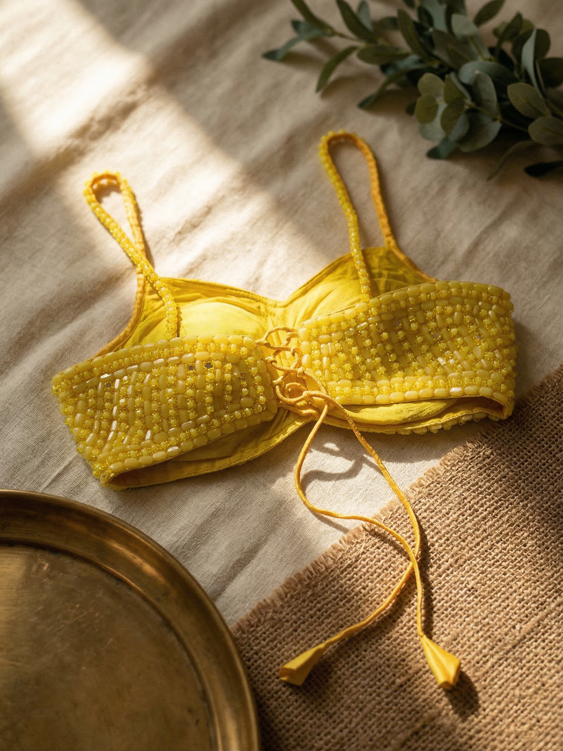 Fashion Pearl Embroidery Blouse