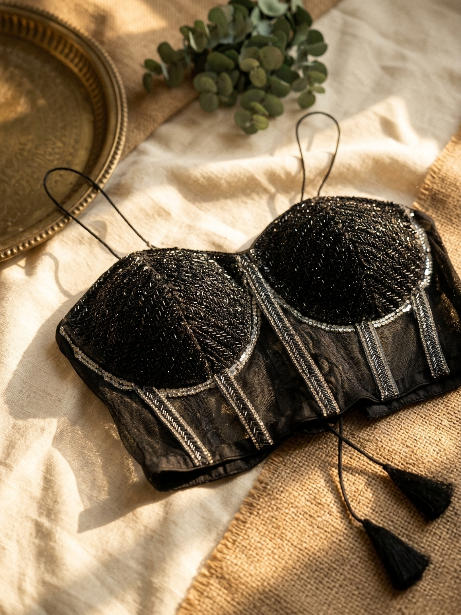 Pearl Studded Party Wear Blouse