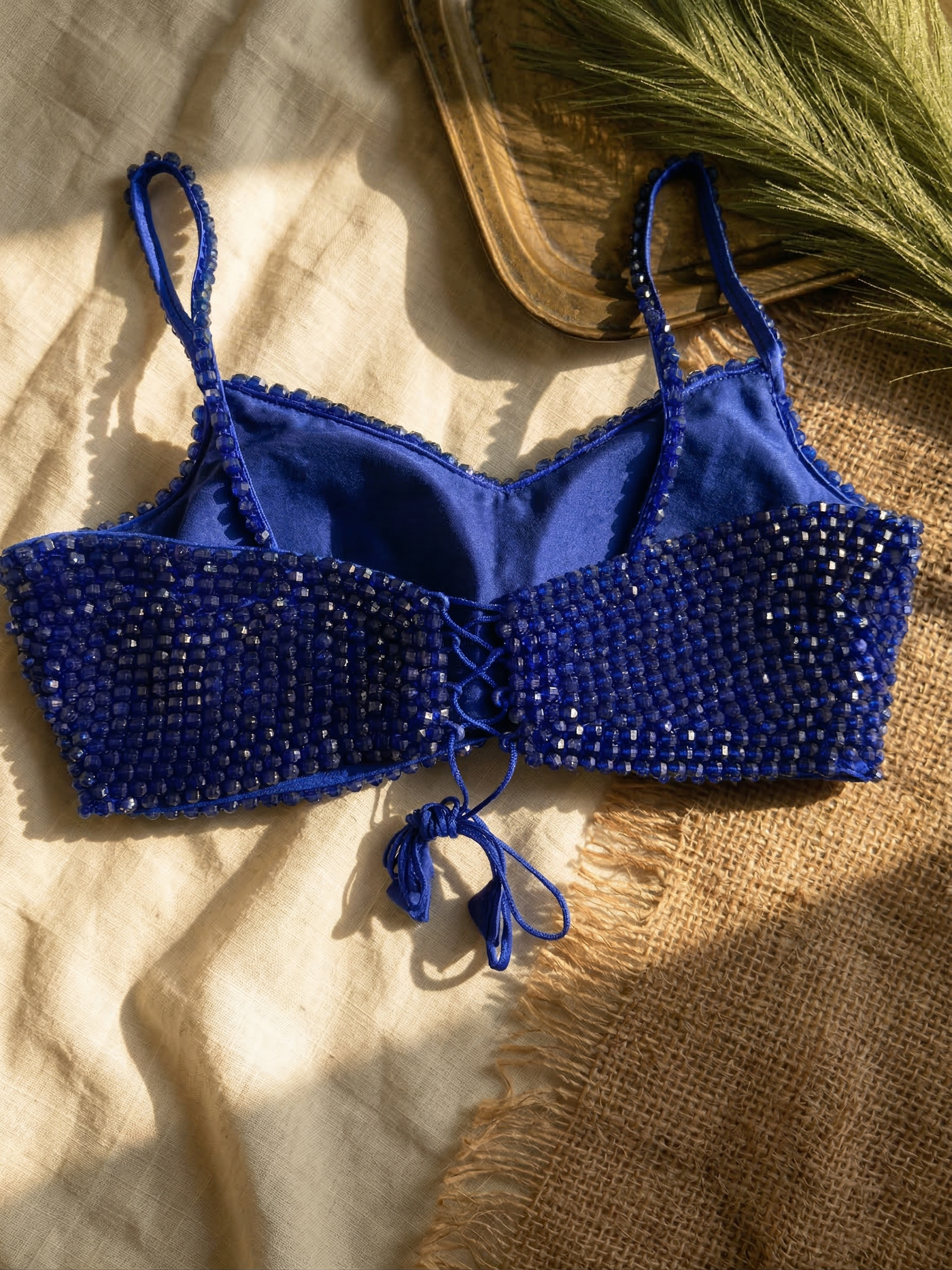 Designer Pearl Beaded Wedding Blouse