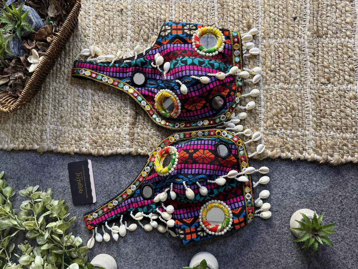 Navratna Mirror & Shell Blouse