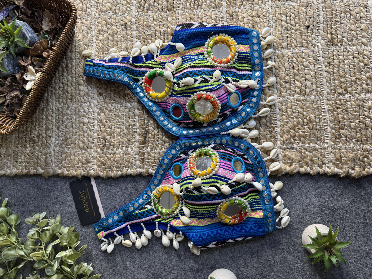 Navratna Mirror & Shell Blouse
