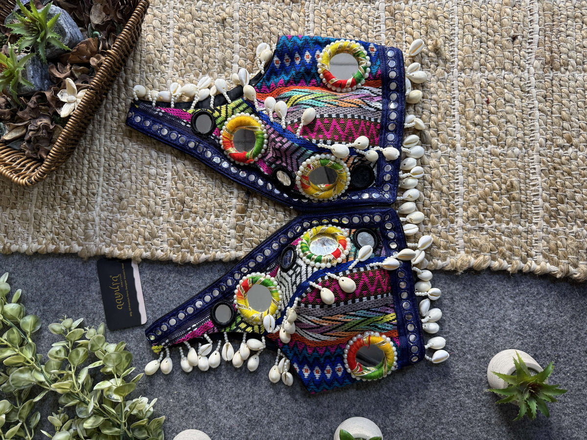Navratna Mirror & Shell Blouse