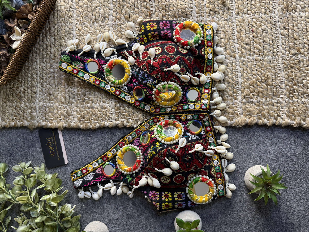 Navratna Mirror & Shell Blouse