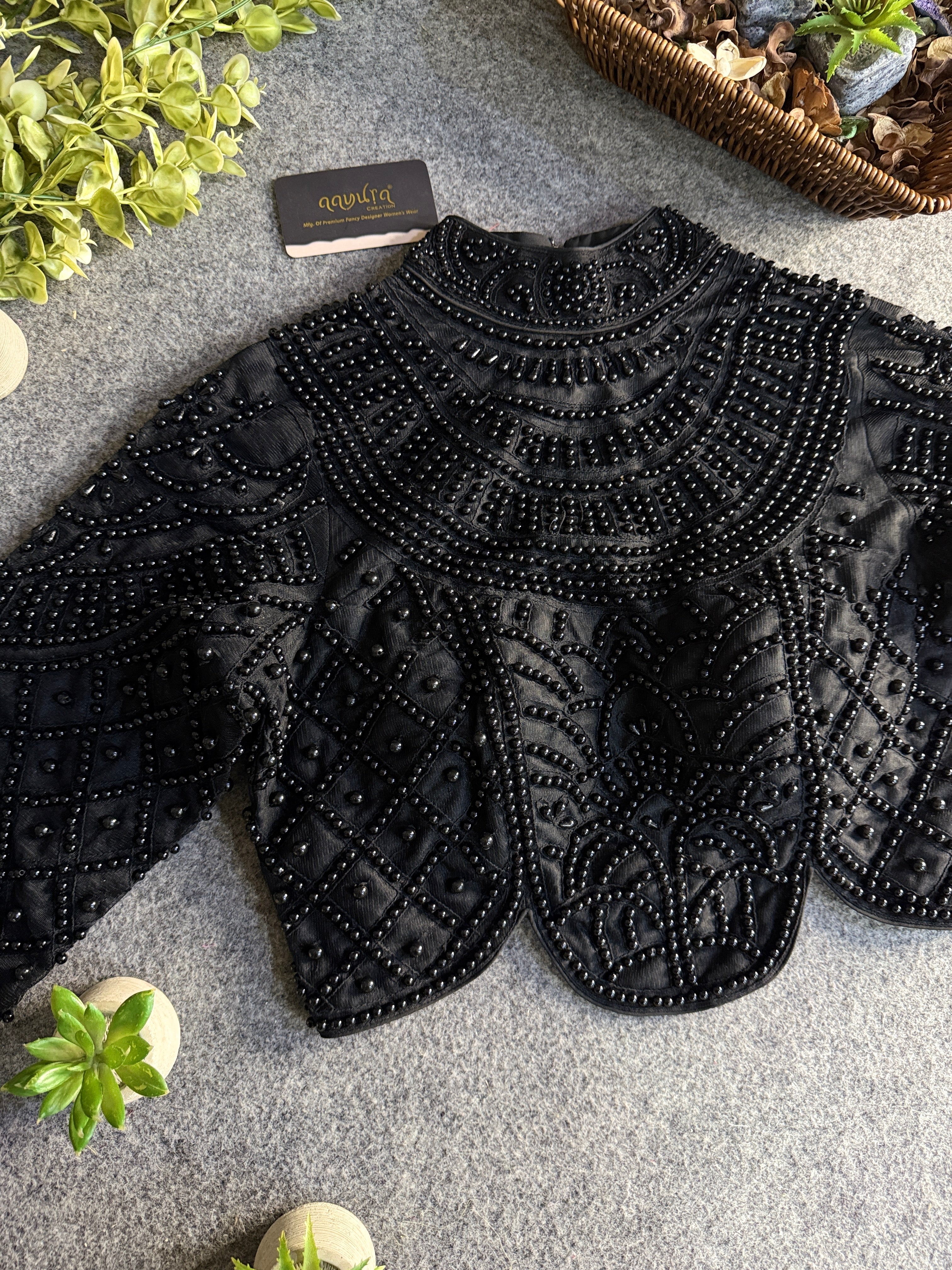 Moti Royale Net Full Sleeves Blouse