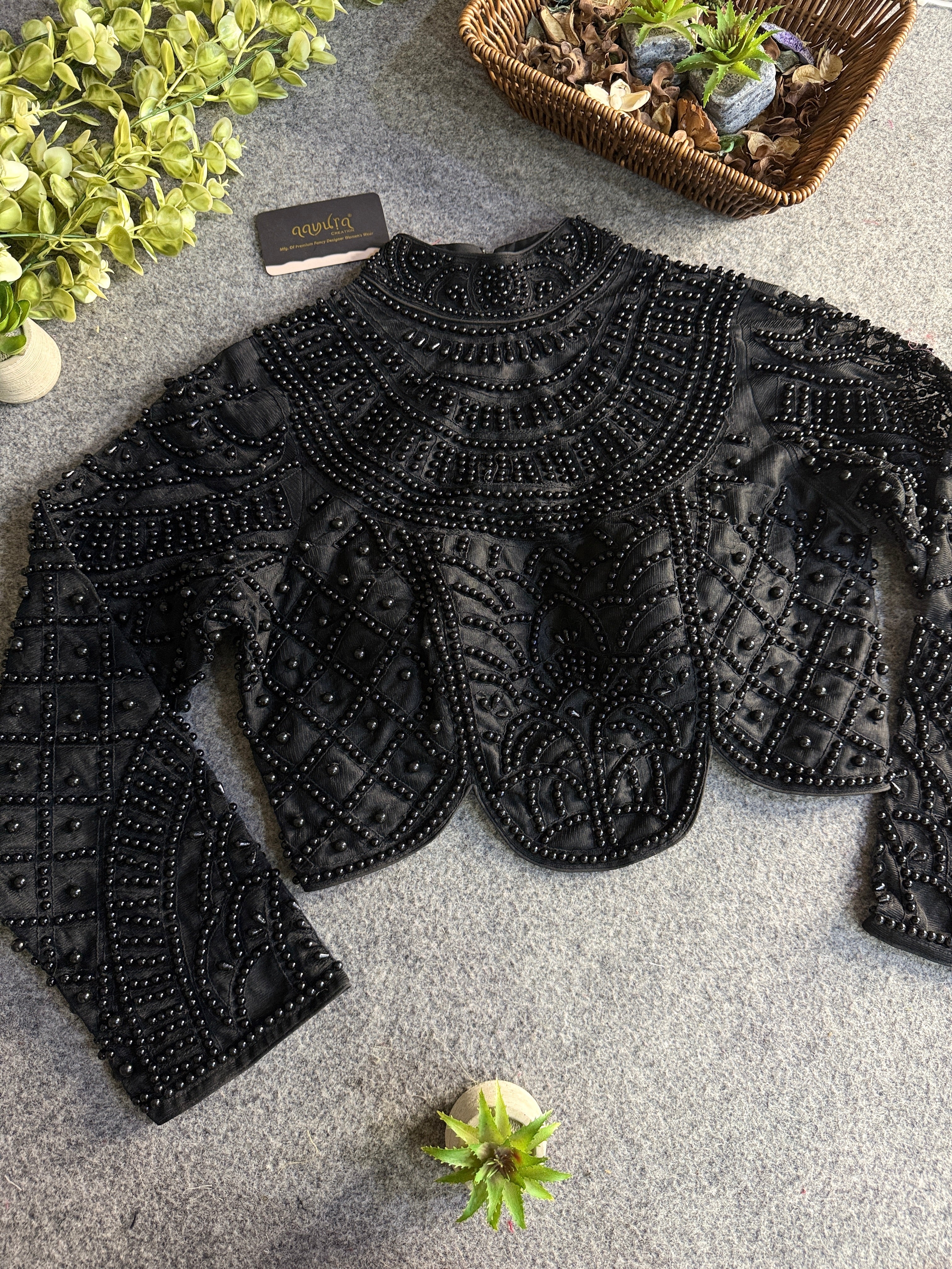 Moti Royale Net Full Sleeves Blouse