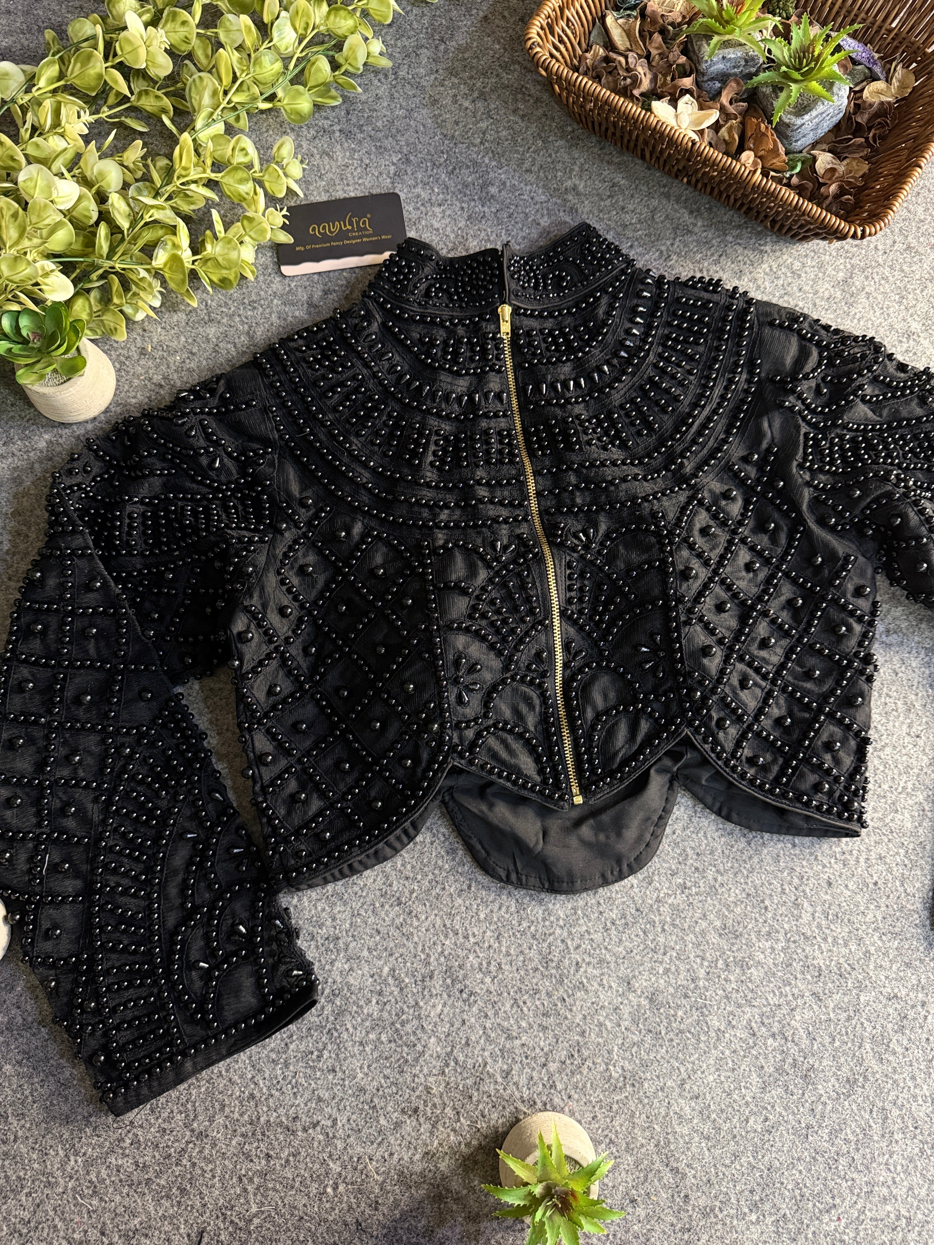 Moti Royale Net Full Sleeves Blouse