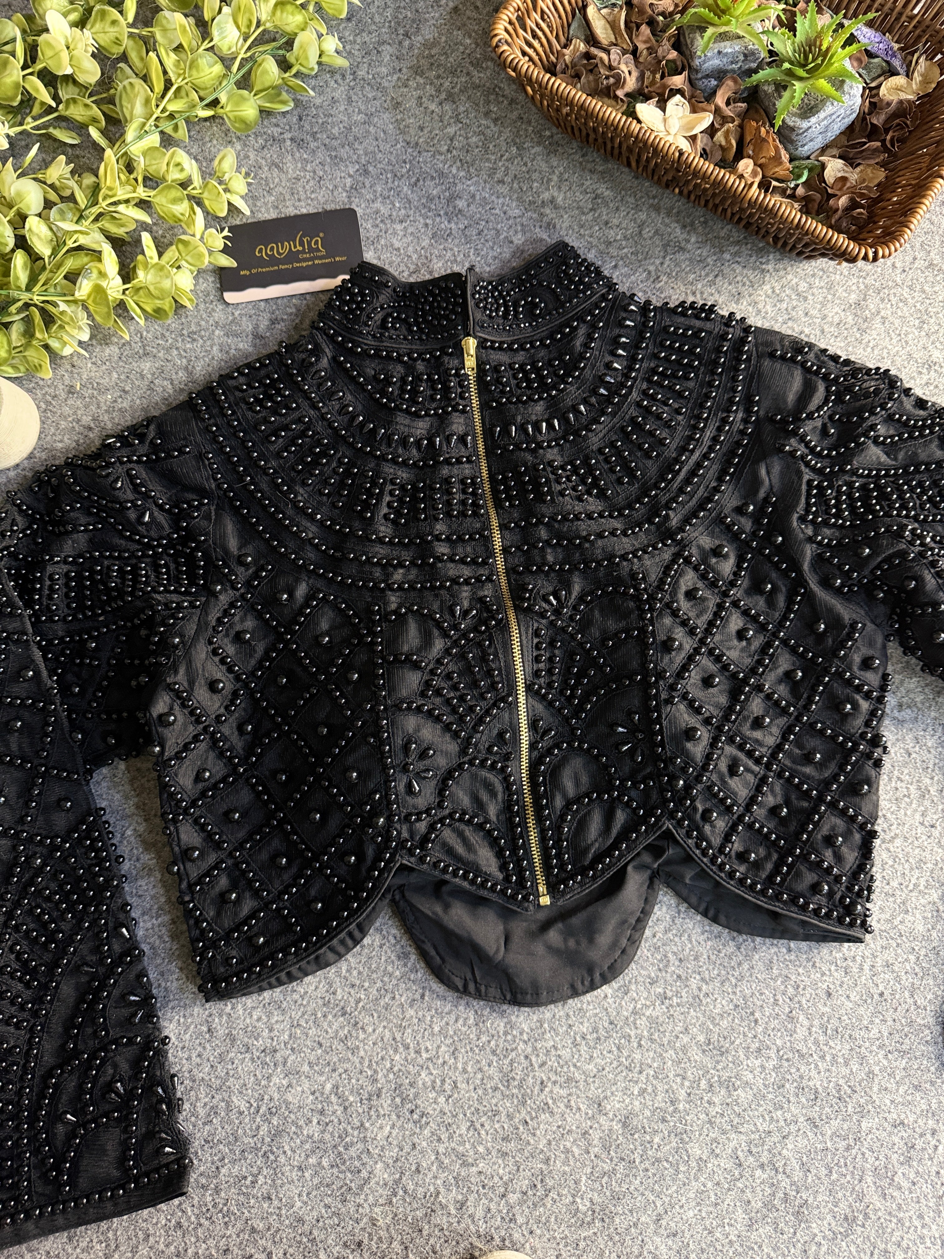 Moti Royale Net Full Sleeves Blouse