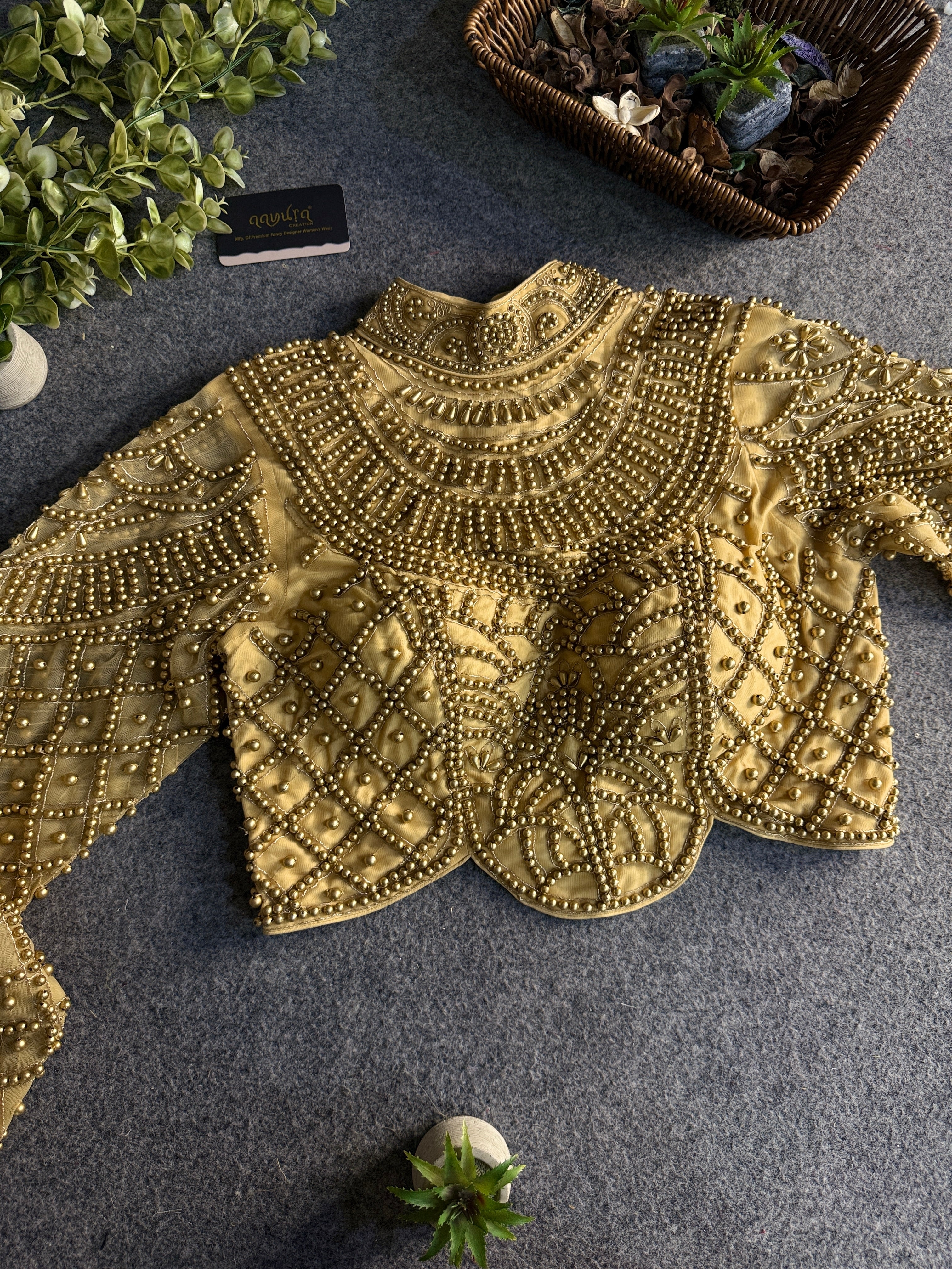 Moti Royale Net Full Sleeves Blouse