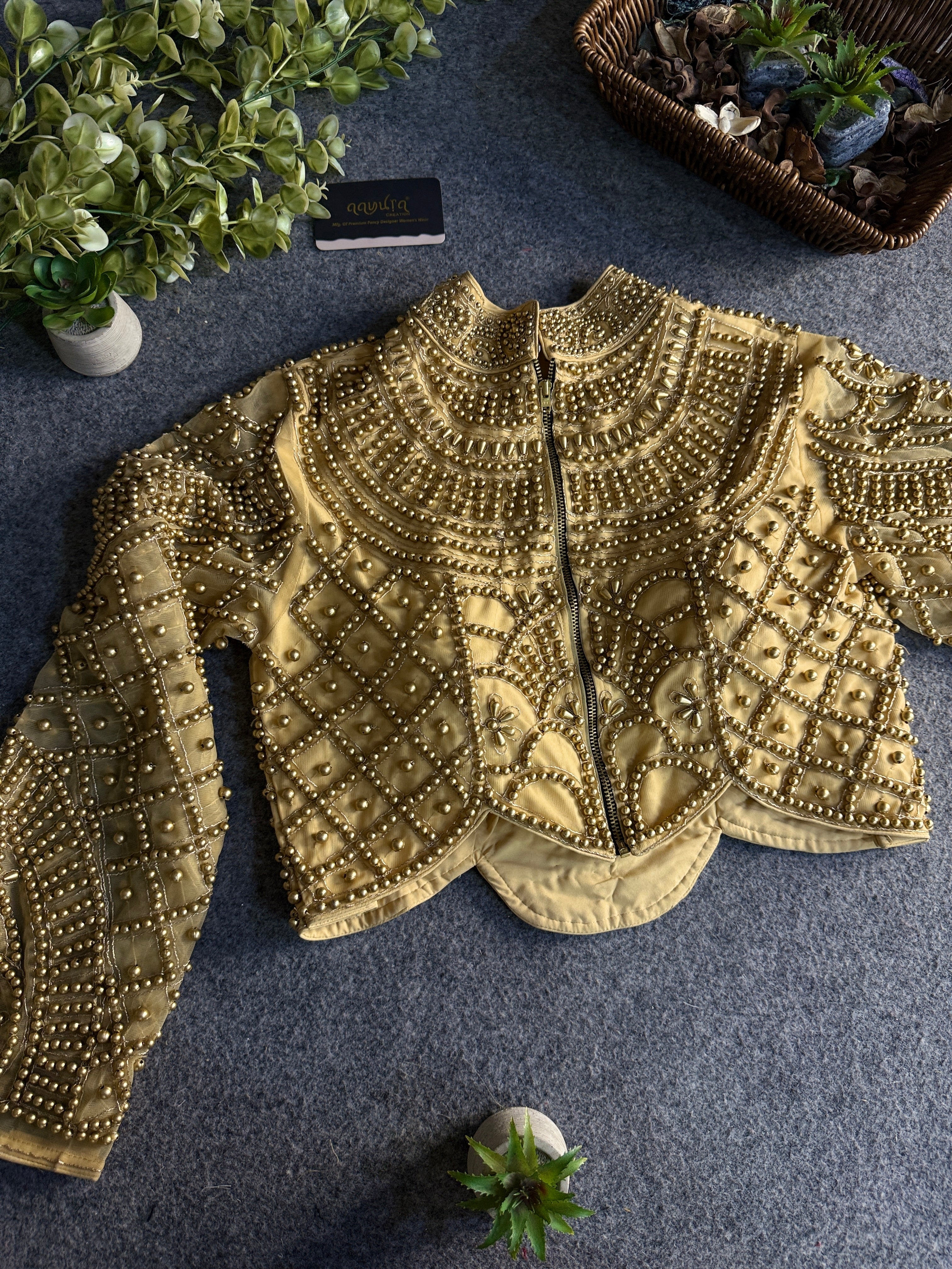 Moti Royale Net Full Sleeves Blouse