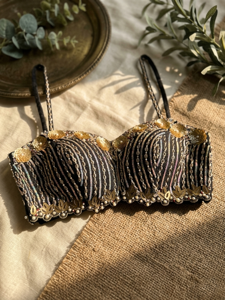 Luxe Diva Handcrafted Silk Blouse