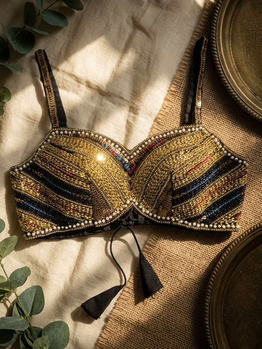 Noor Luxe Silk Handcrafted Blouse