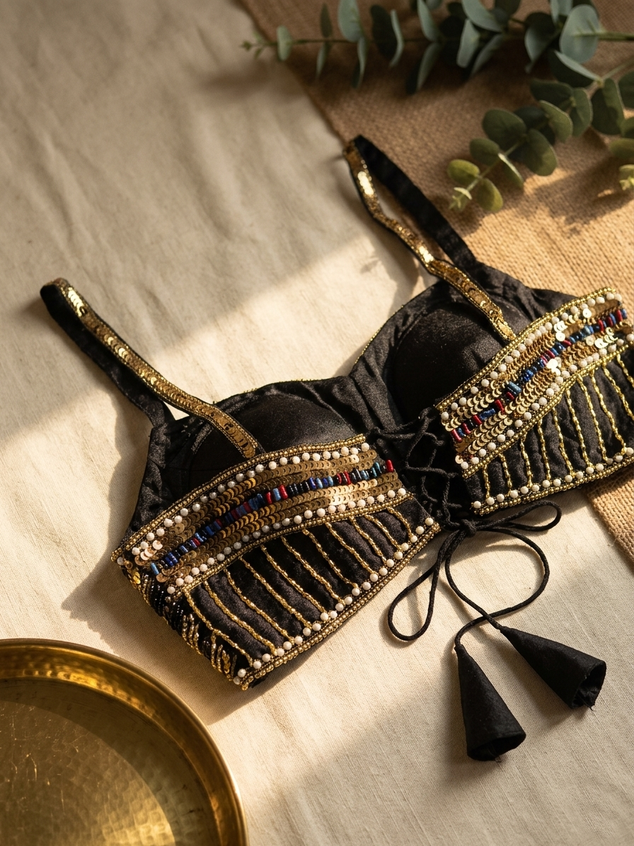 Noor Luxe Silk Handcrafted Blouse