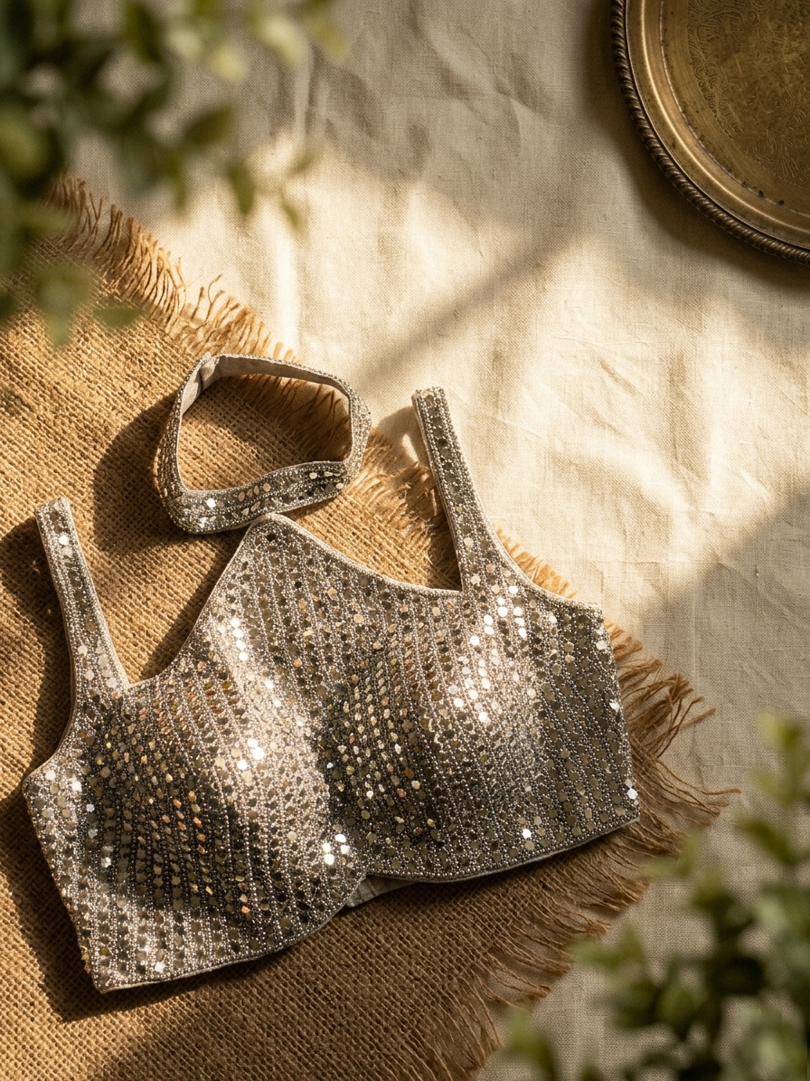 Zariya Luxe Silk Handcrafted Blouse