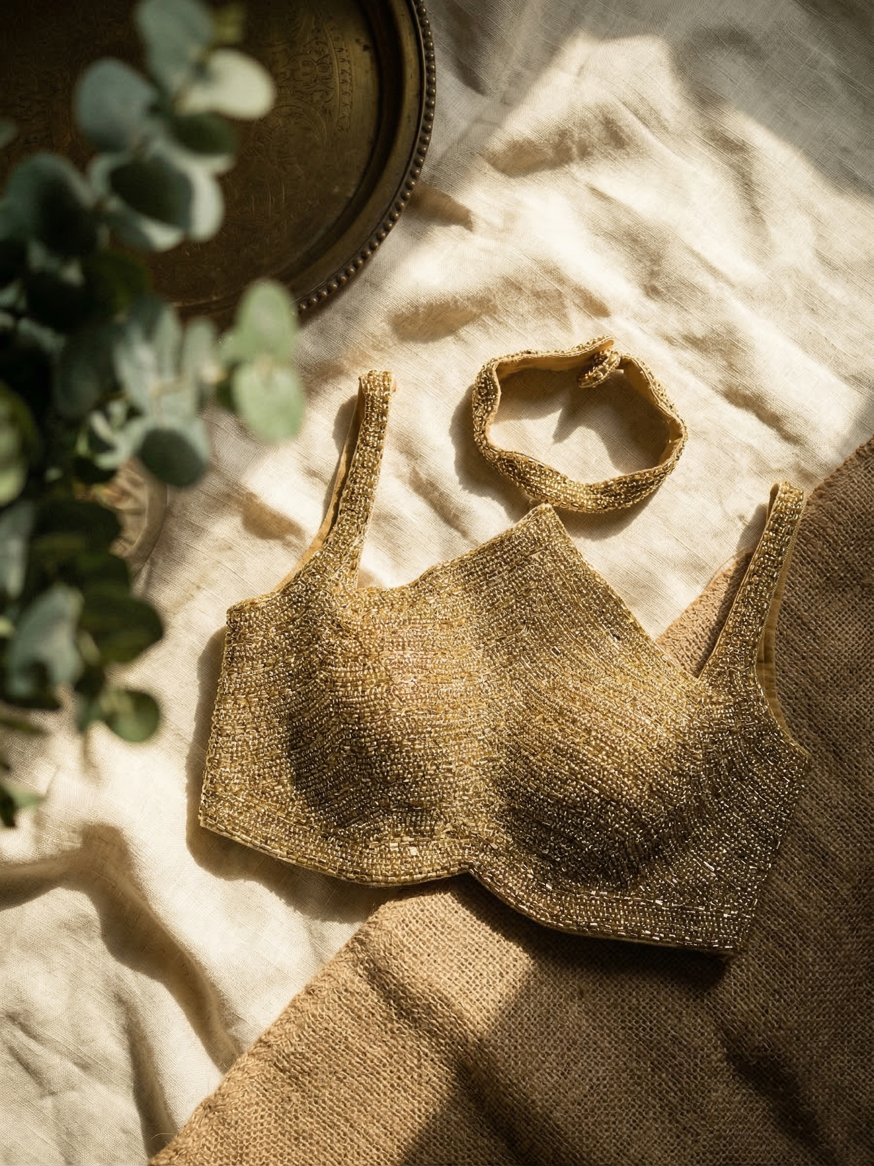 Zariya Luxe Silk Handcrafted Blouse