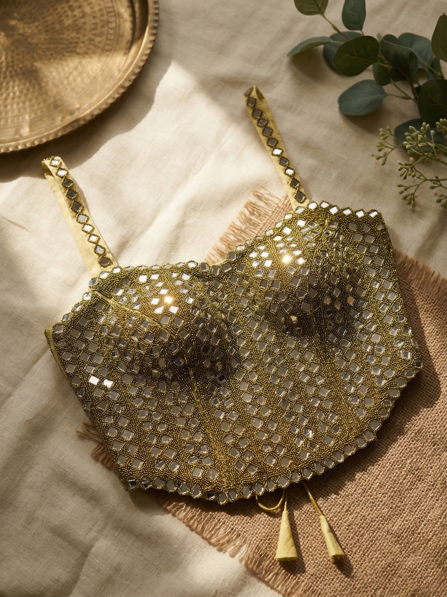 Aafreen Luxe Longline Silk Blouse