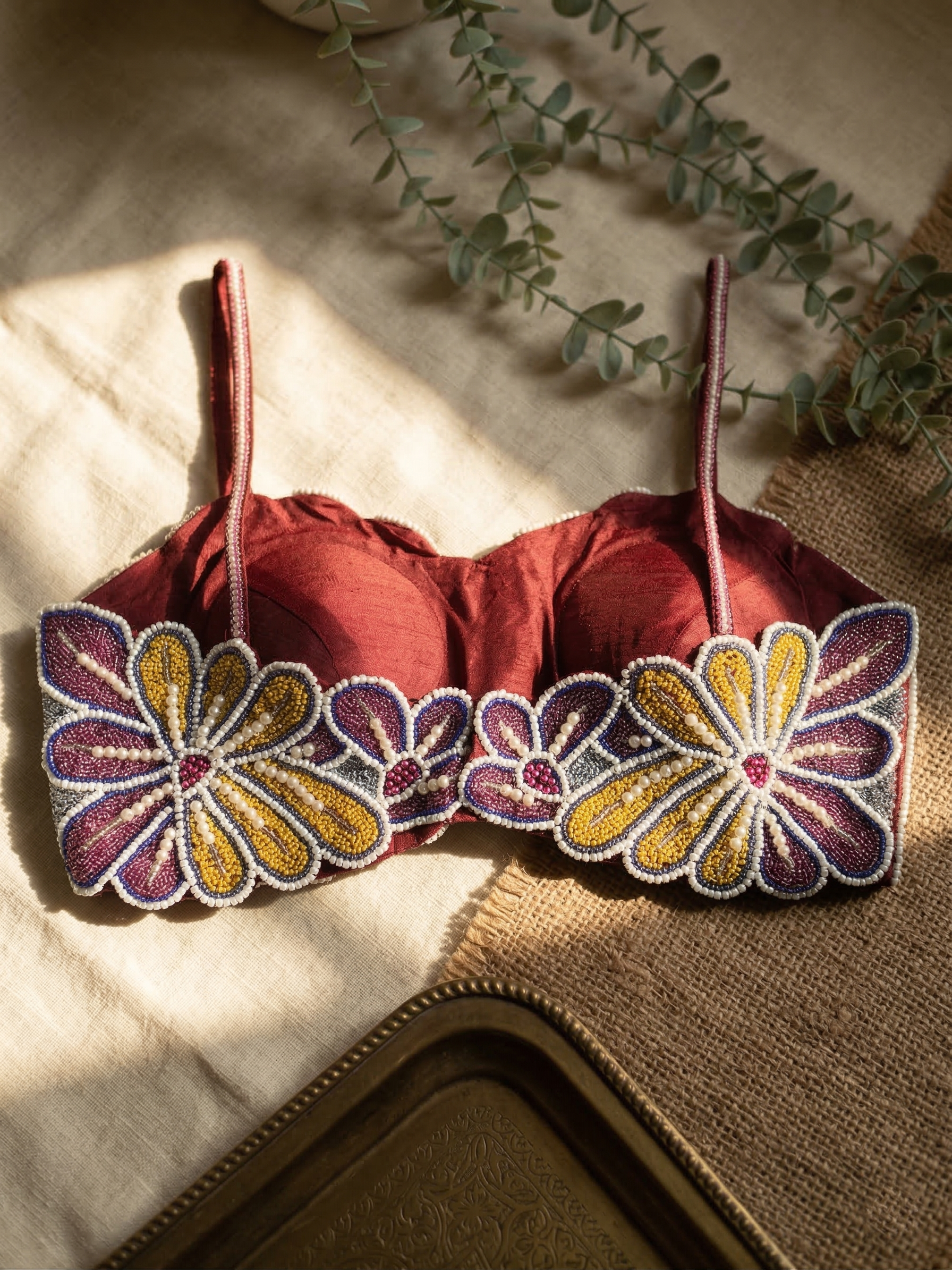 Luxe Silk Handcrafted Designer Blouse