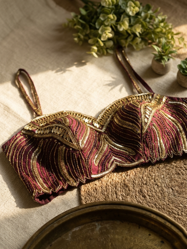 Luxe Handwork Silk Blouse