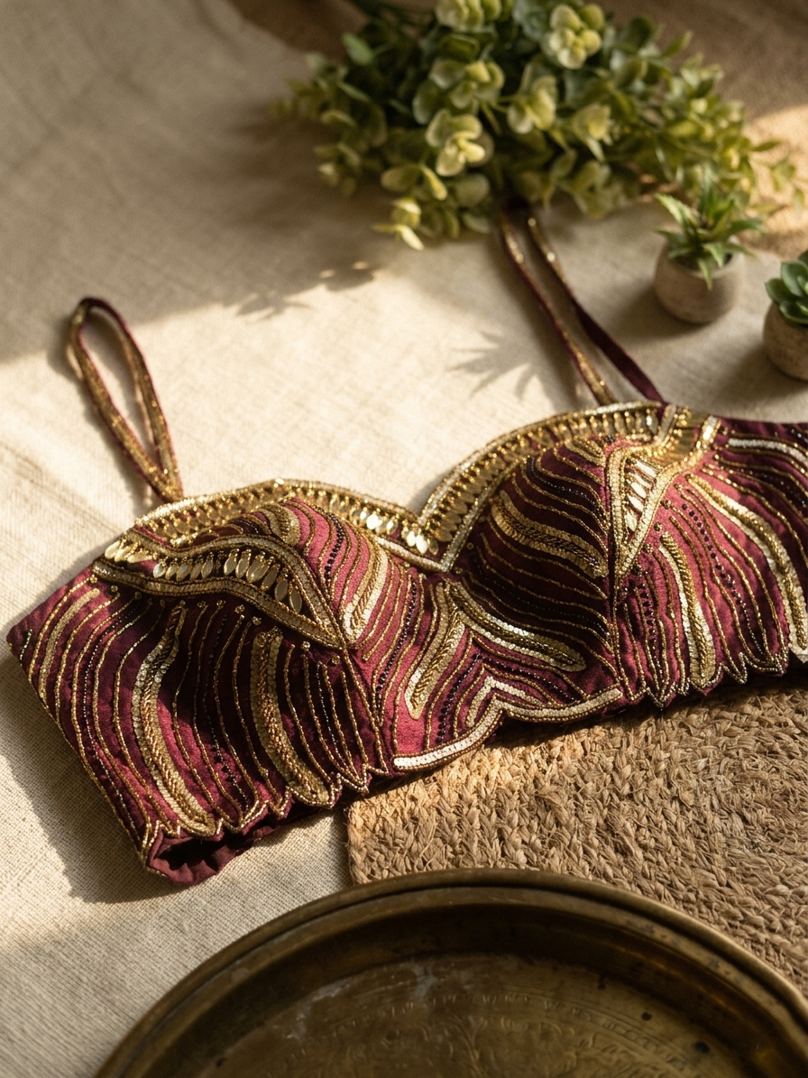 Luxe Handwork Silk Blouse