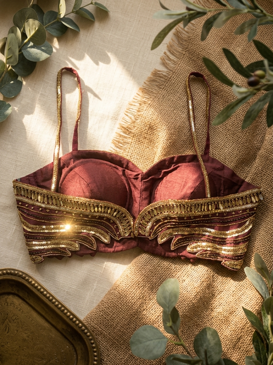 Luxe Handwork Silk Blouse