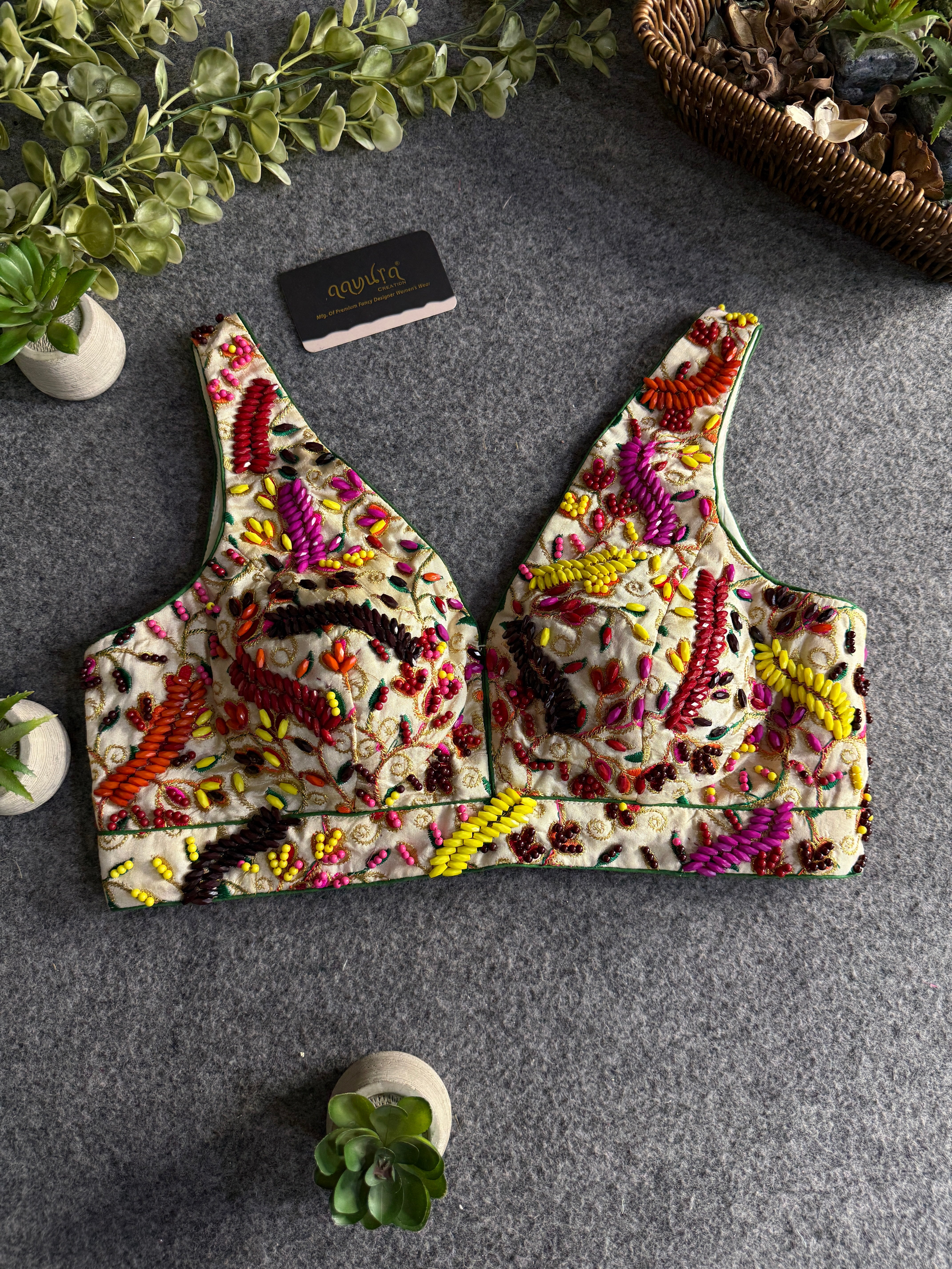 Pearl Aura V-Neck Blouse