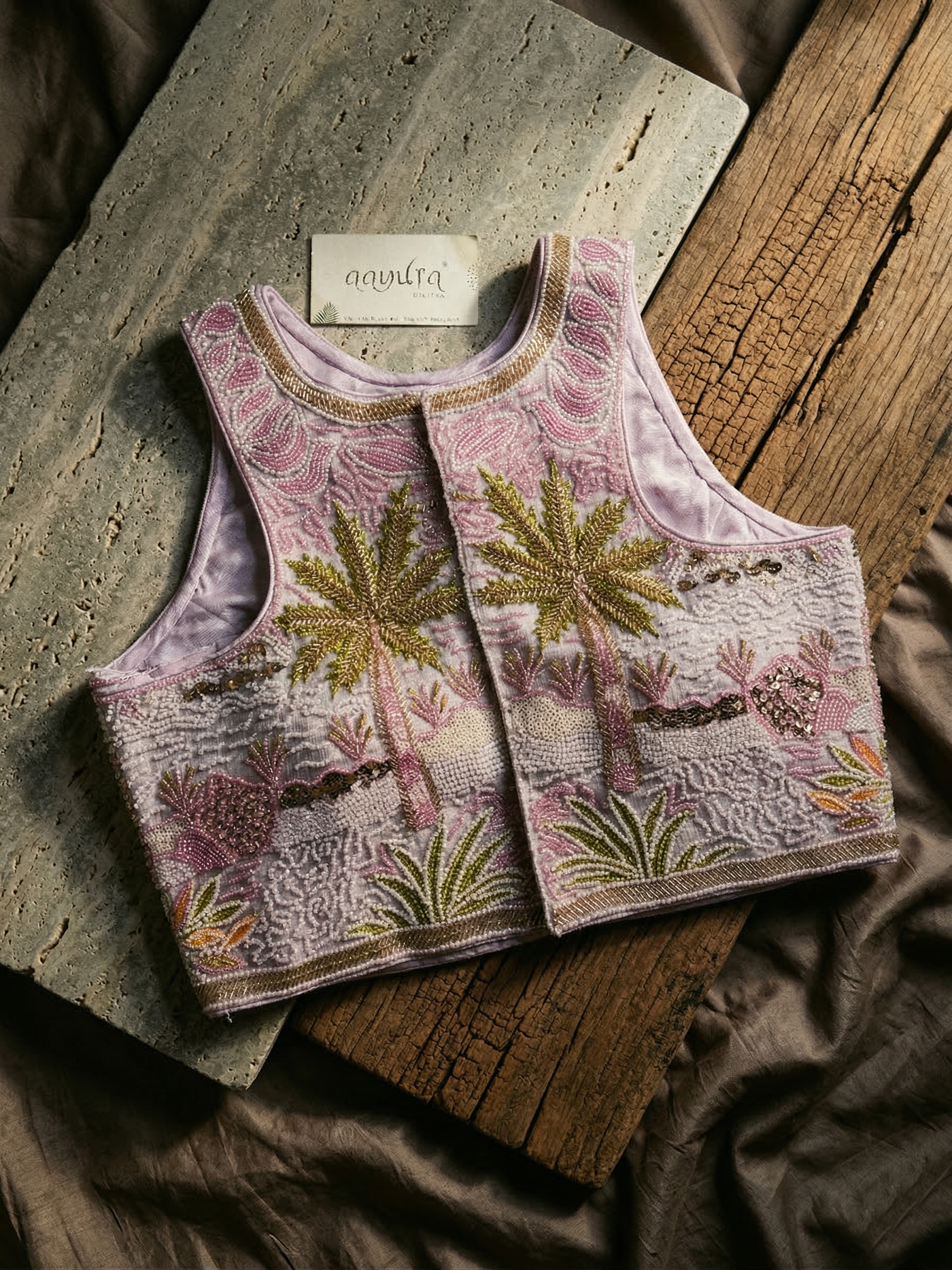 Aabira Handwork Halter Blouse