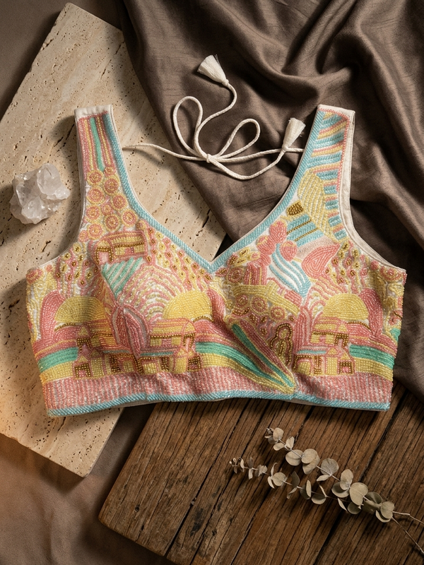 Aarika Premium Silk Handcrafted Designer Blouse