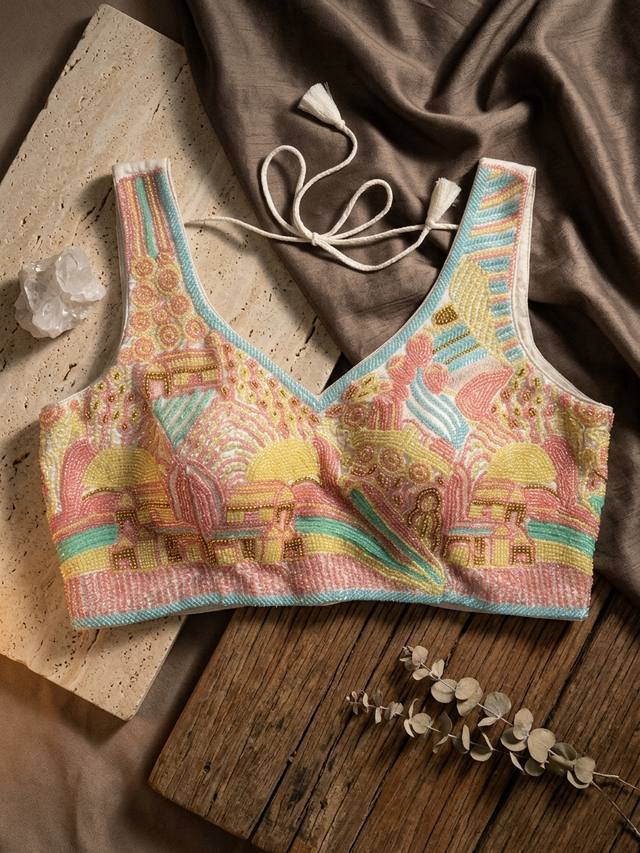 Aarika Premium Silk Handcrafted Designer Blouse