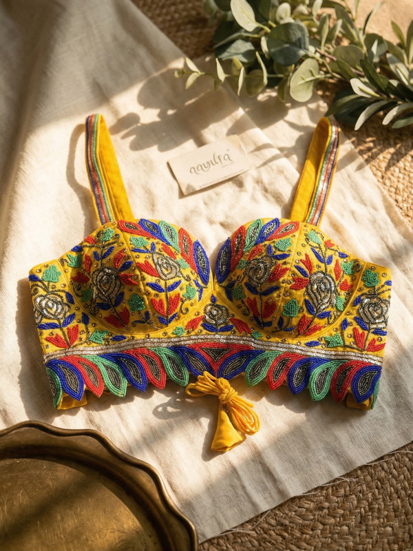 Opulent Handcrafted Strap Blouse