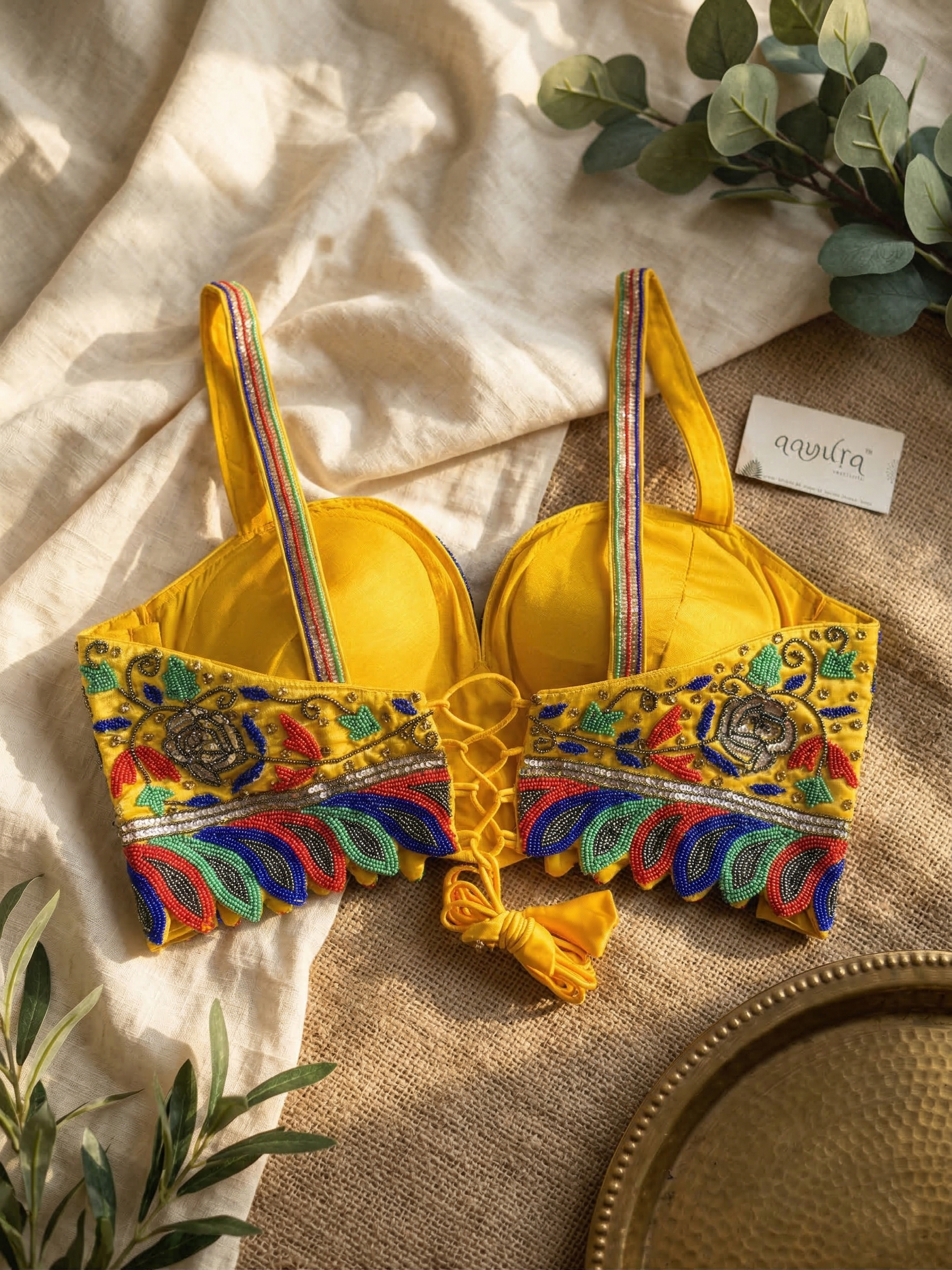 Opulent Handcrafted Strap Blouse