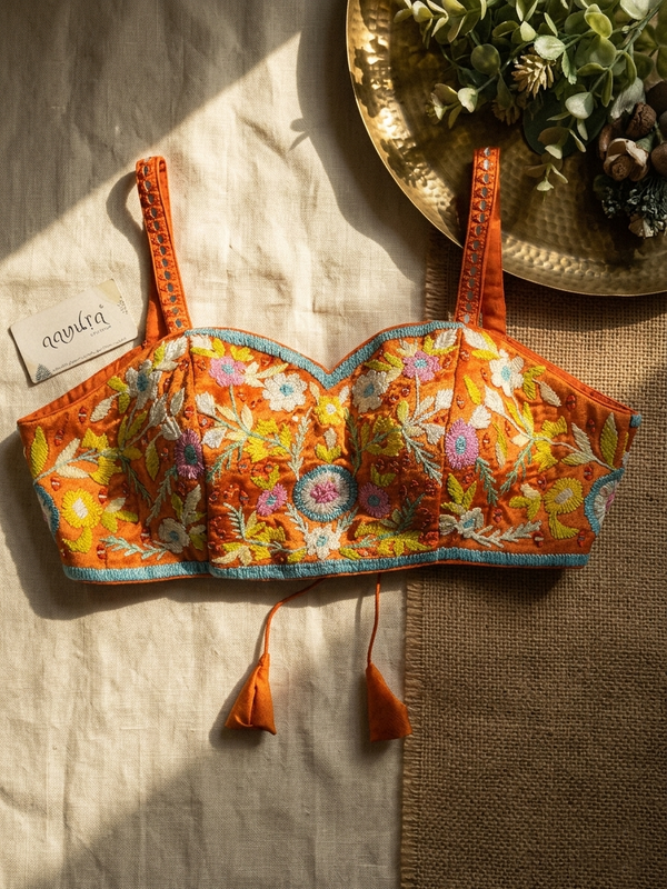 Thread Mirror Strap Blouse