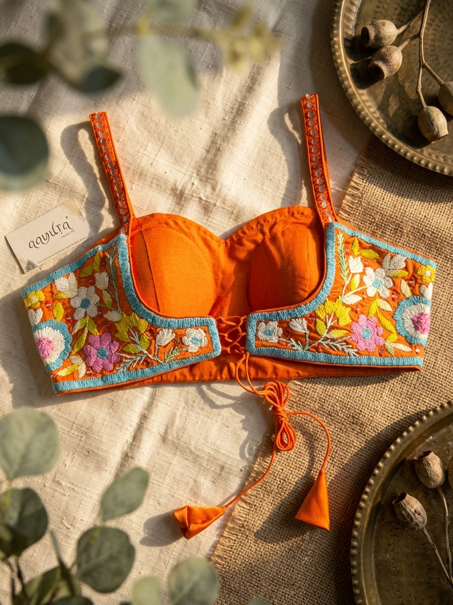 Thread Mirror Strap Blouse