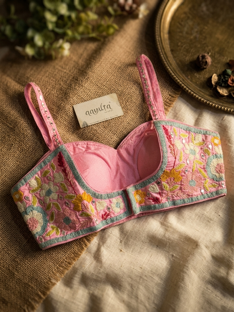 Chandrika Mirror Silk Blouse