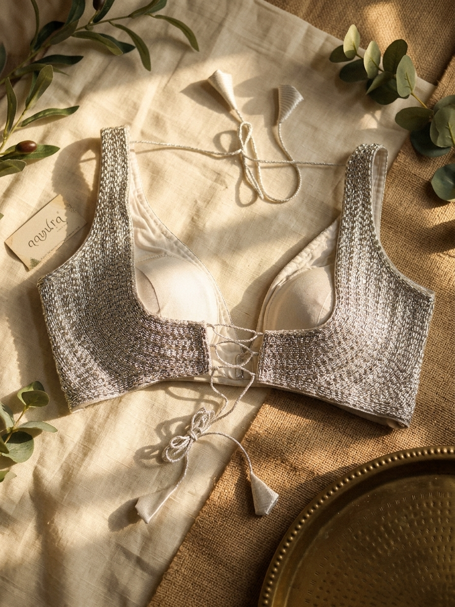 Tanishka V-Neck Blouse ✨