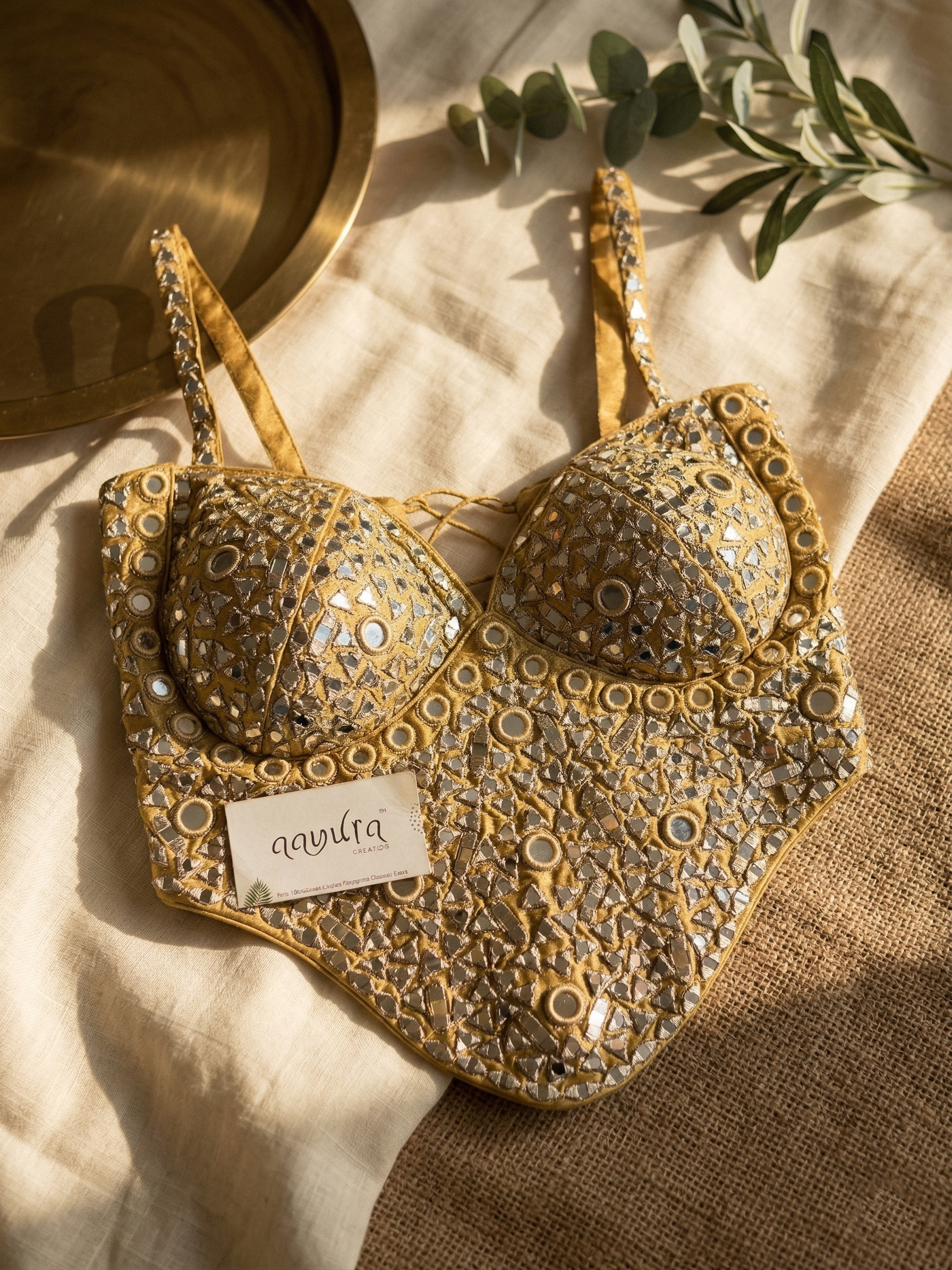 Aafreen Silk Mirror Set