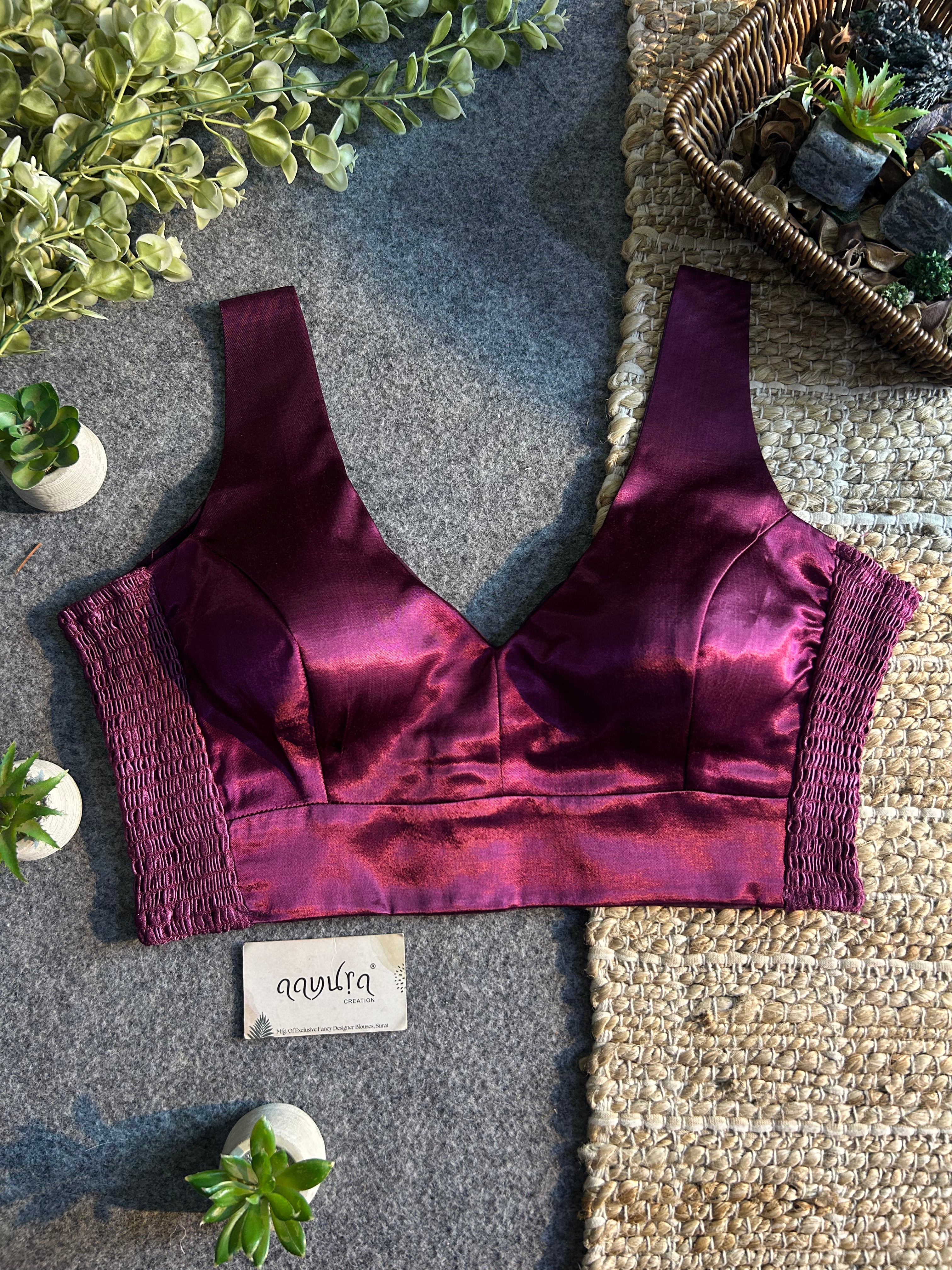Luxe Gajji Silk Stretch Blouse