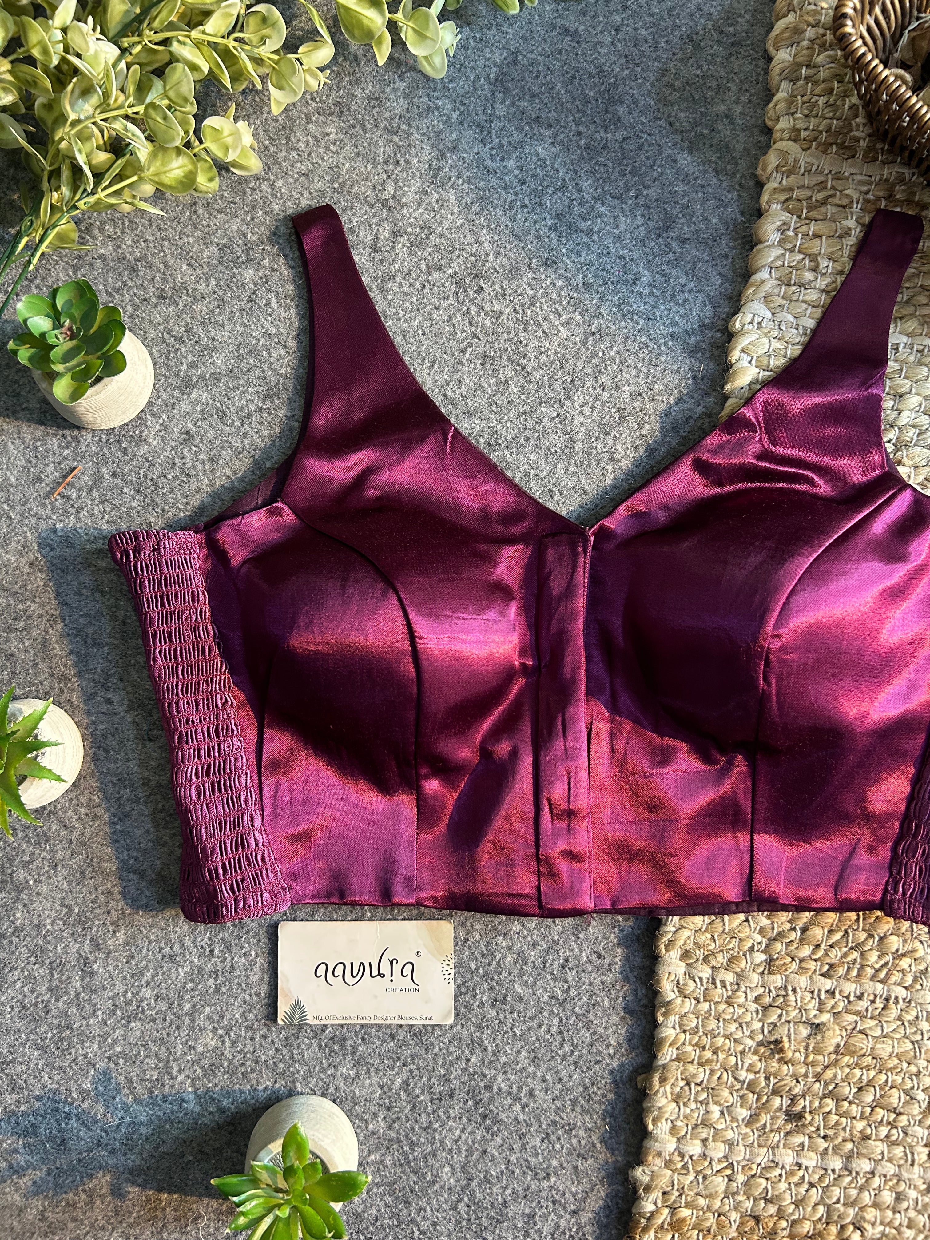 Luxe Gajji Silk Stretch Blouse
