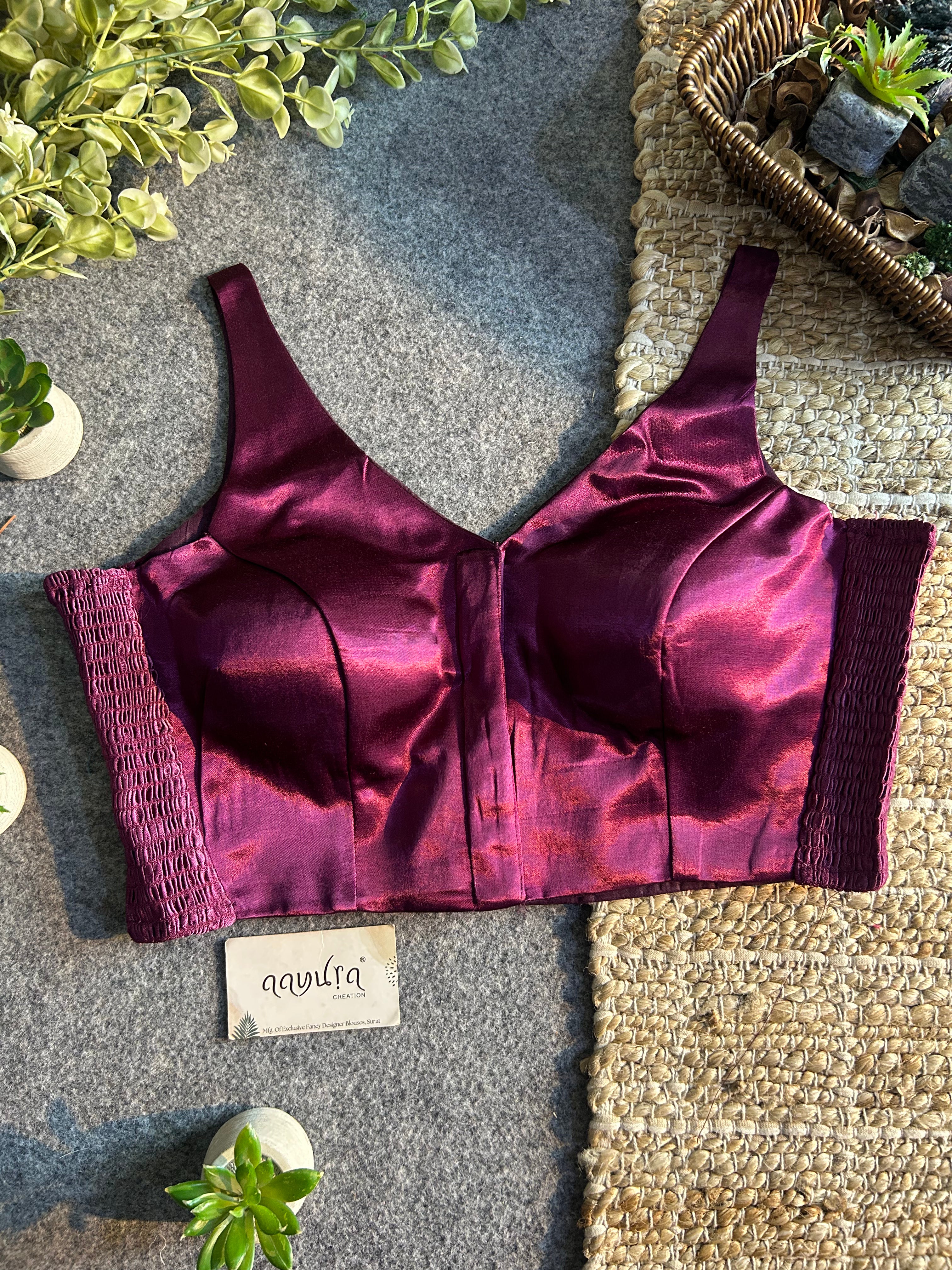 Luxe Gajji Silk Stretch Blouse