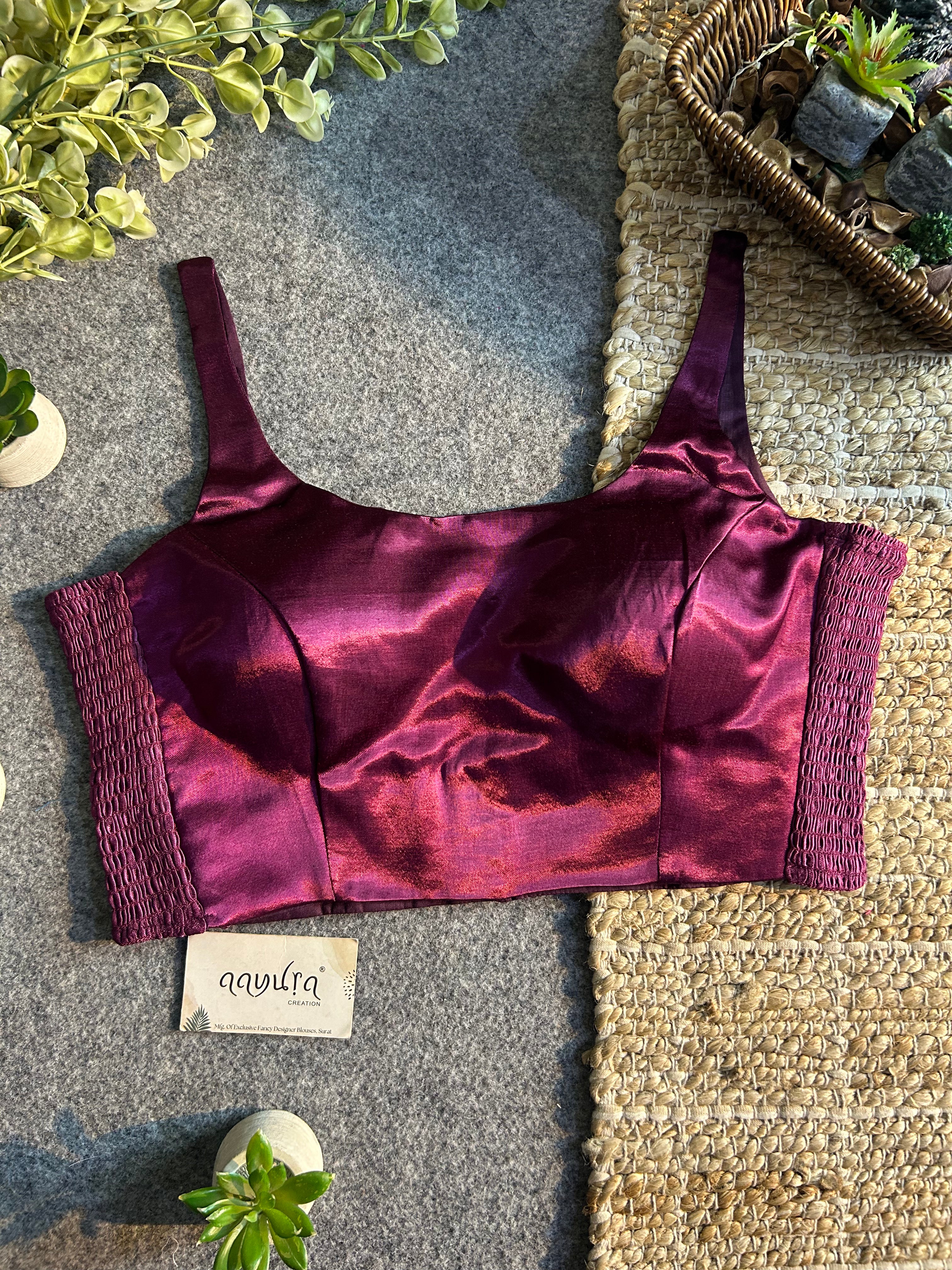 Luxe Gajji Silk Stretch Blouse