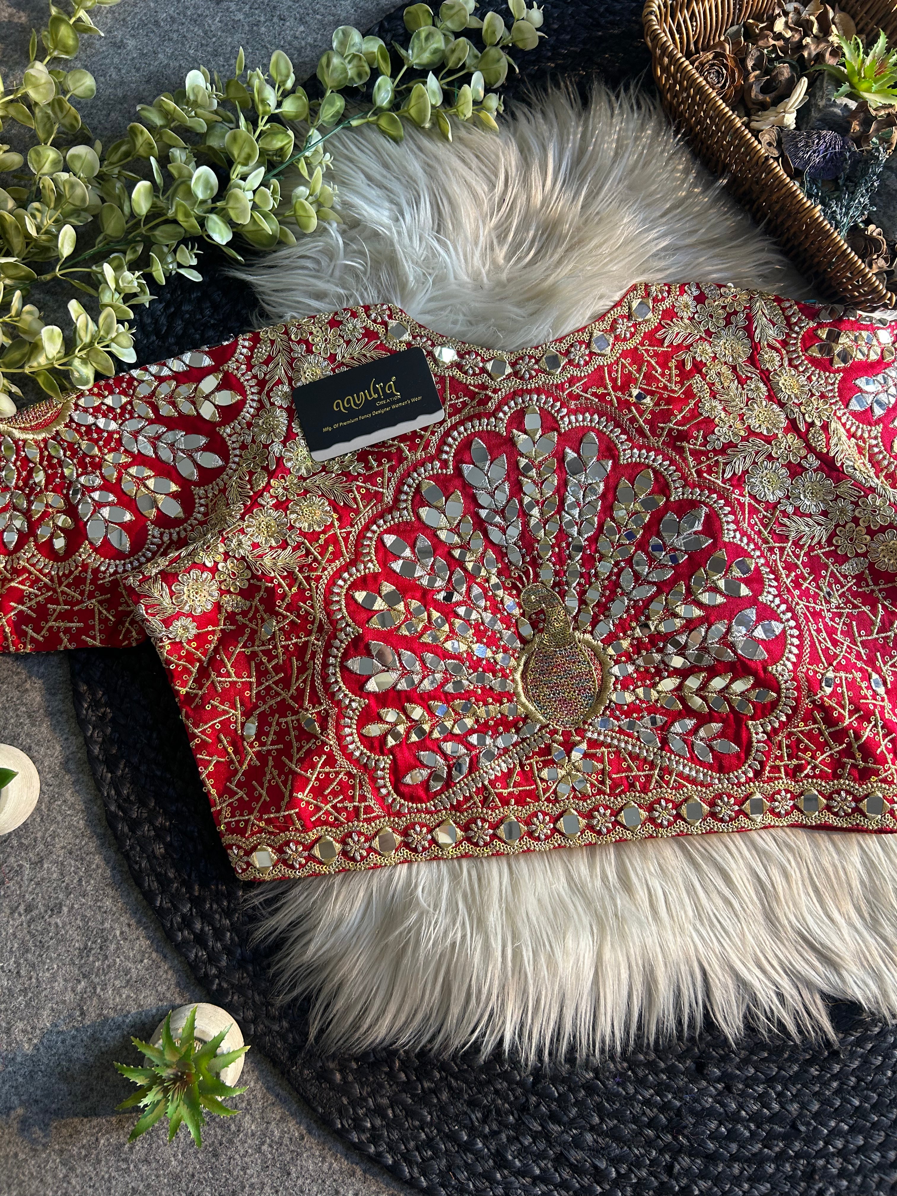 Zara Embroidered Silk Blouse