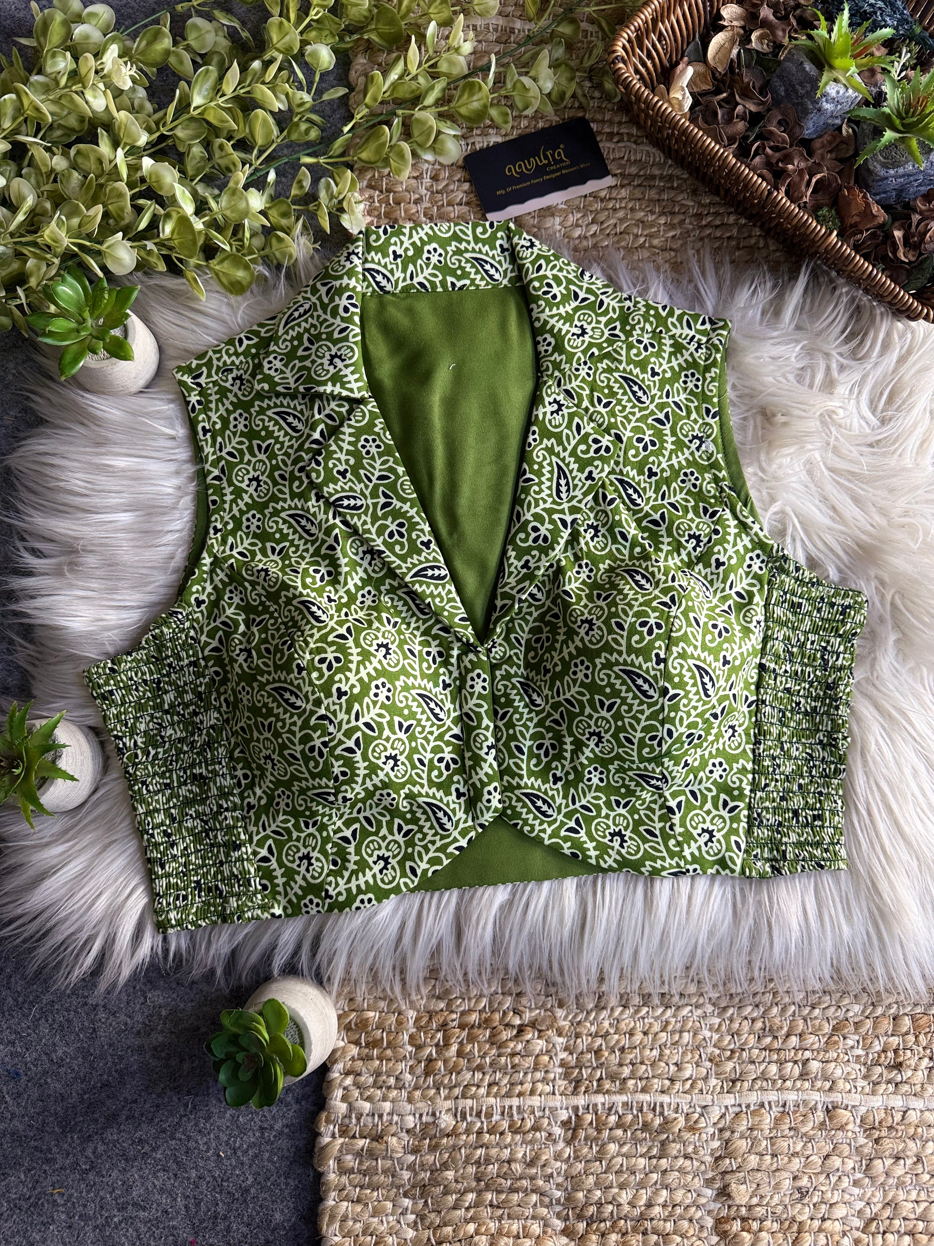 Madhuri Cotton Print Blouse