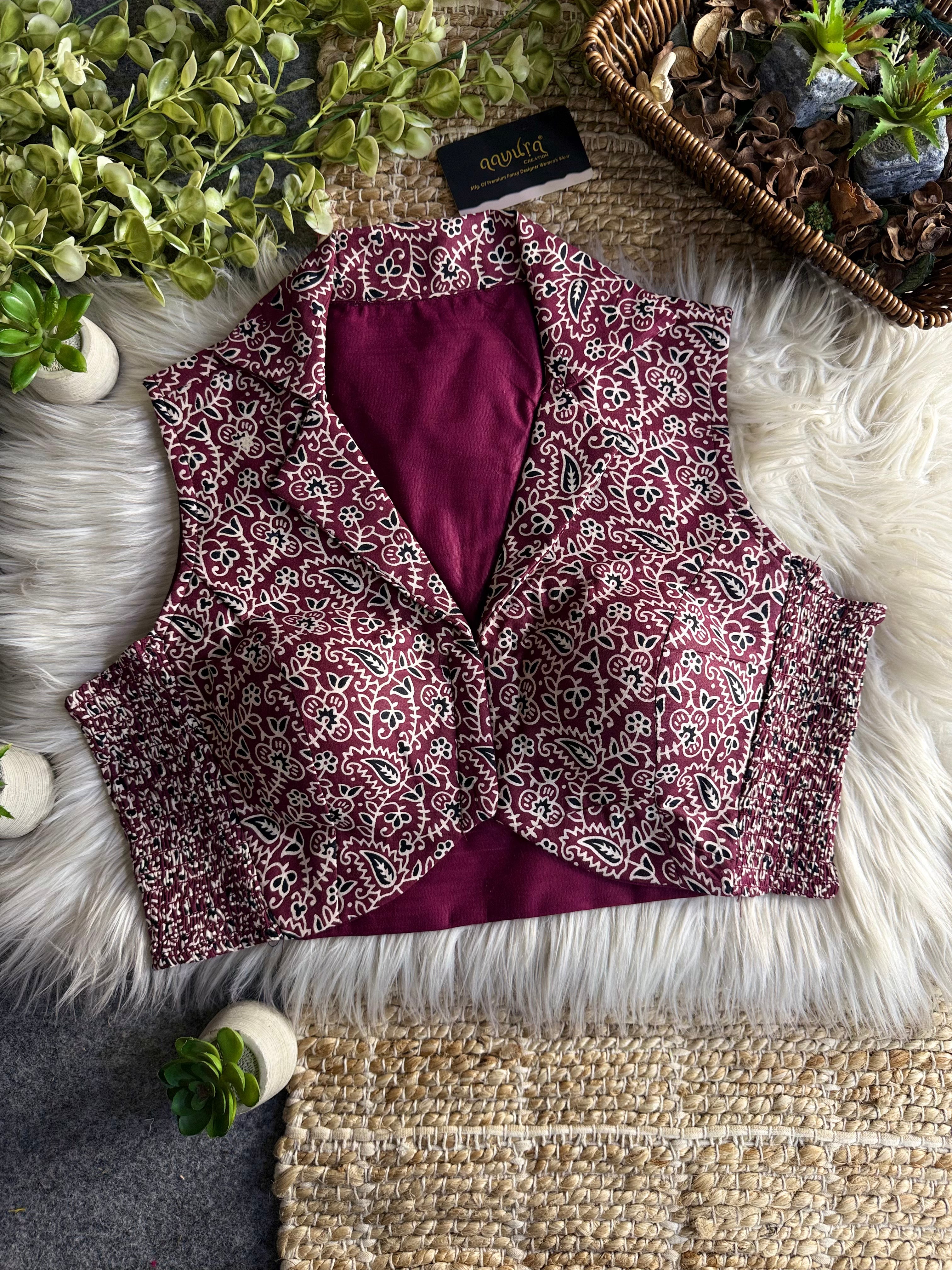 Madhuri Cotton Print Blouse