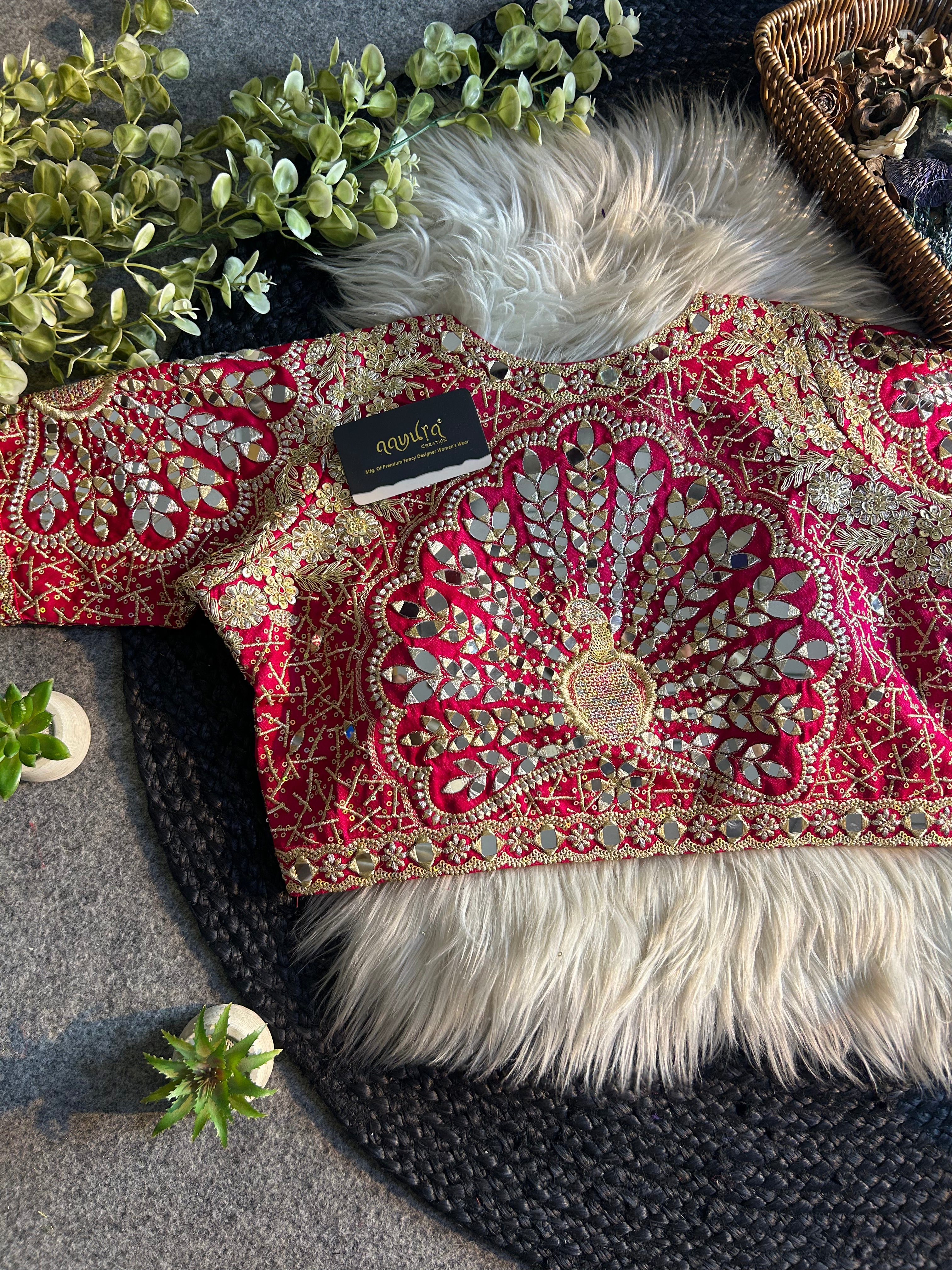 Zara Embroidered Silk Blouse