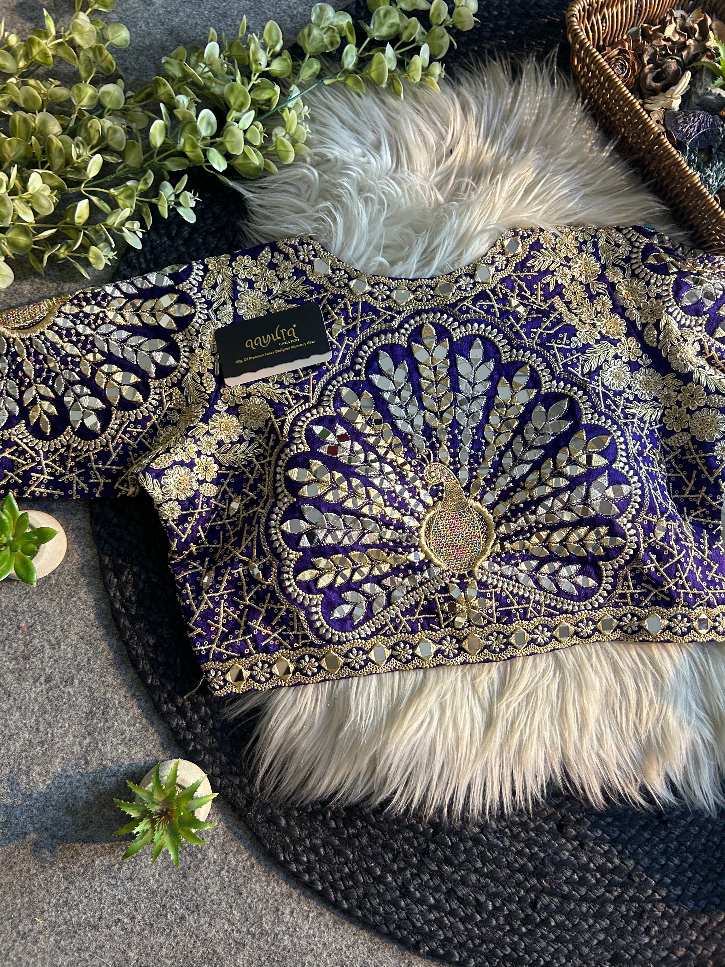 Zara Embroidered Silk Blouse