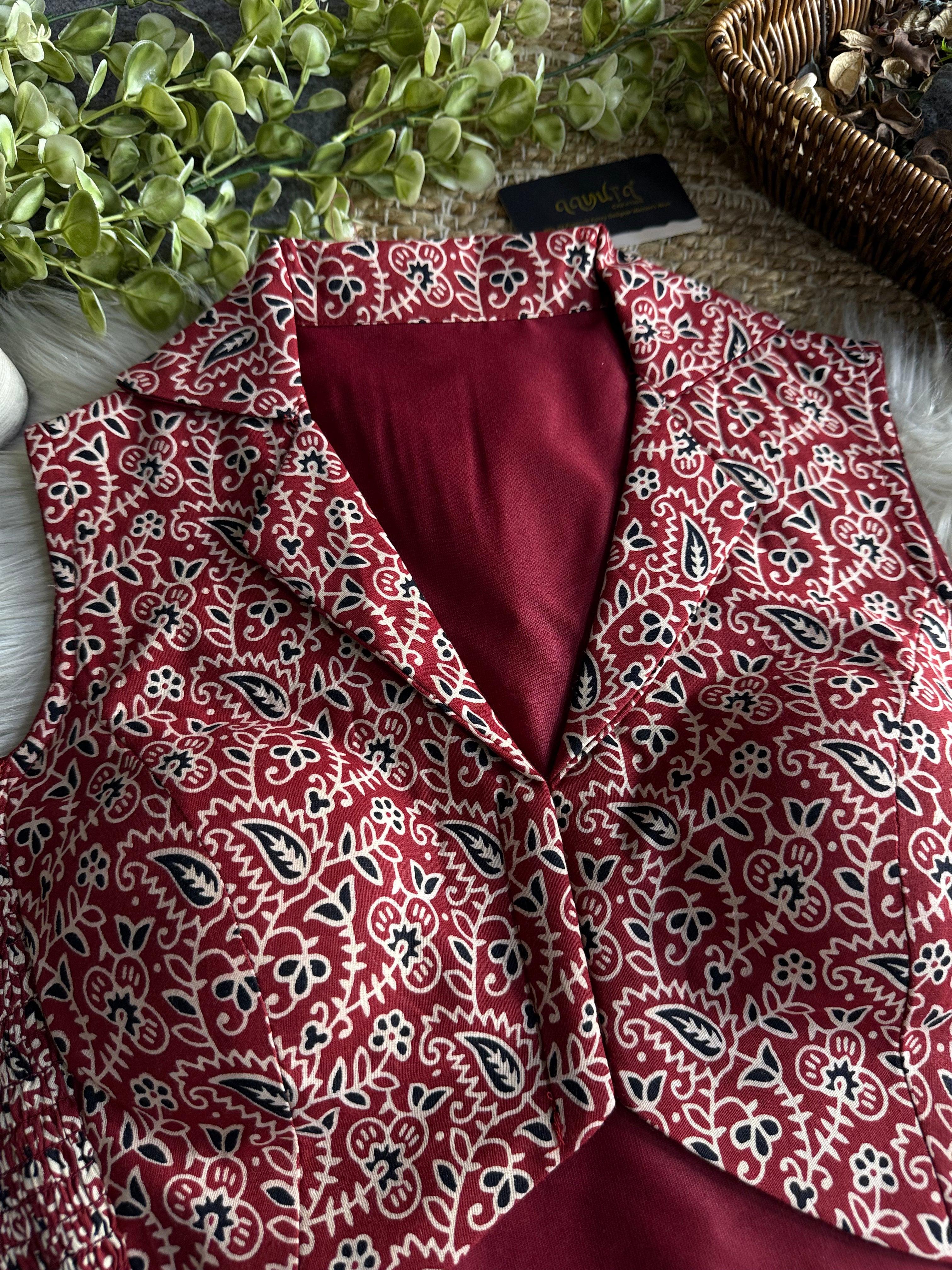 Madhuri Cotton Print Blouse