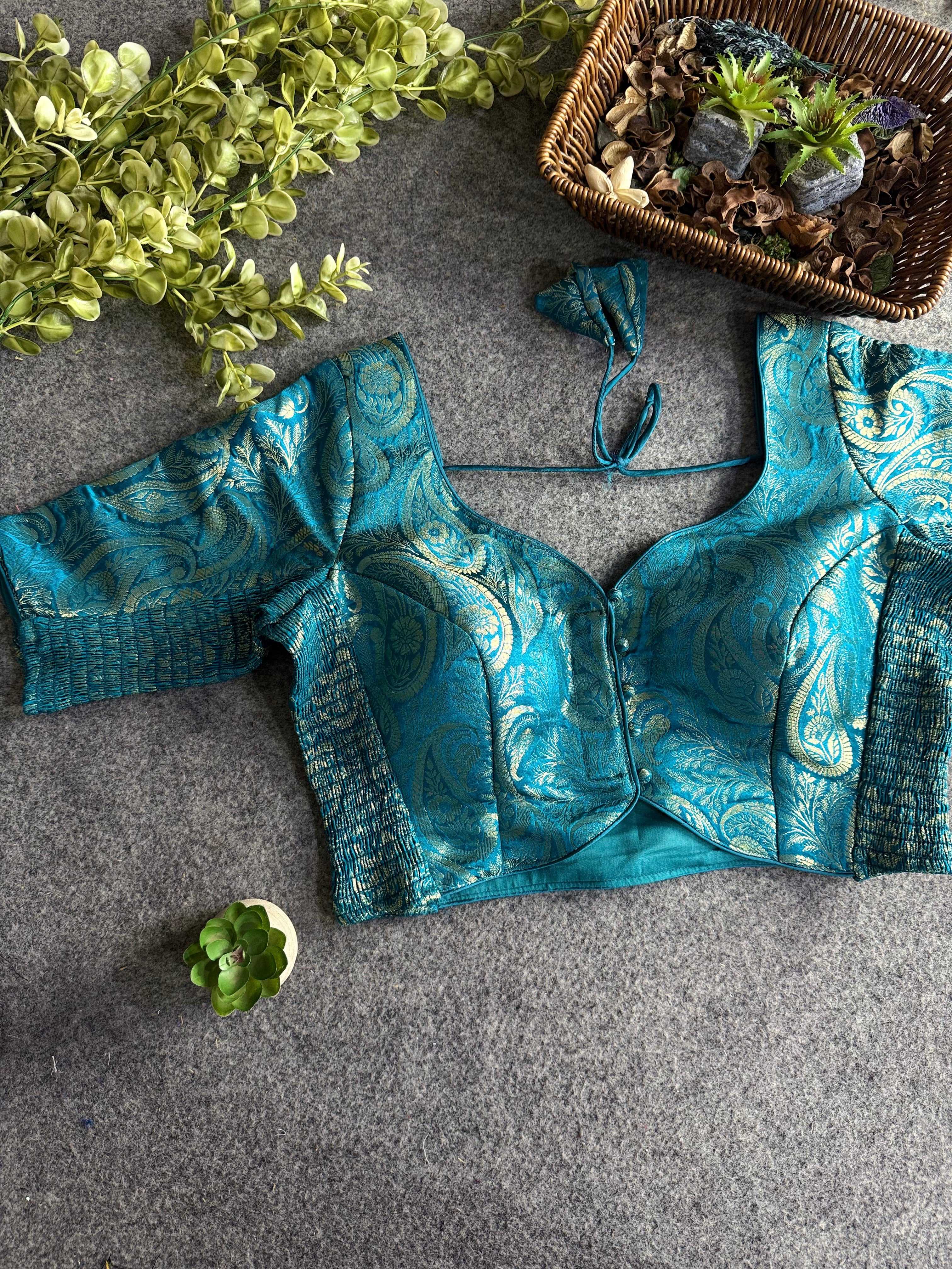 Comfort Fit Banarasi Stretchable Blouse