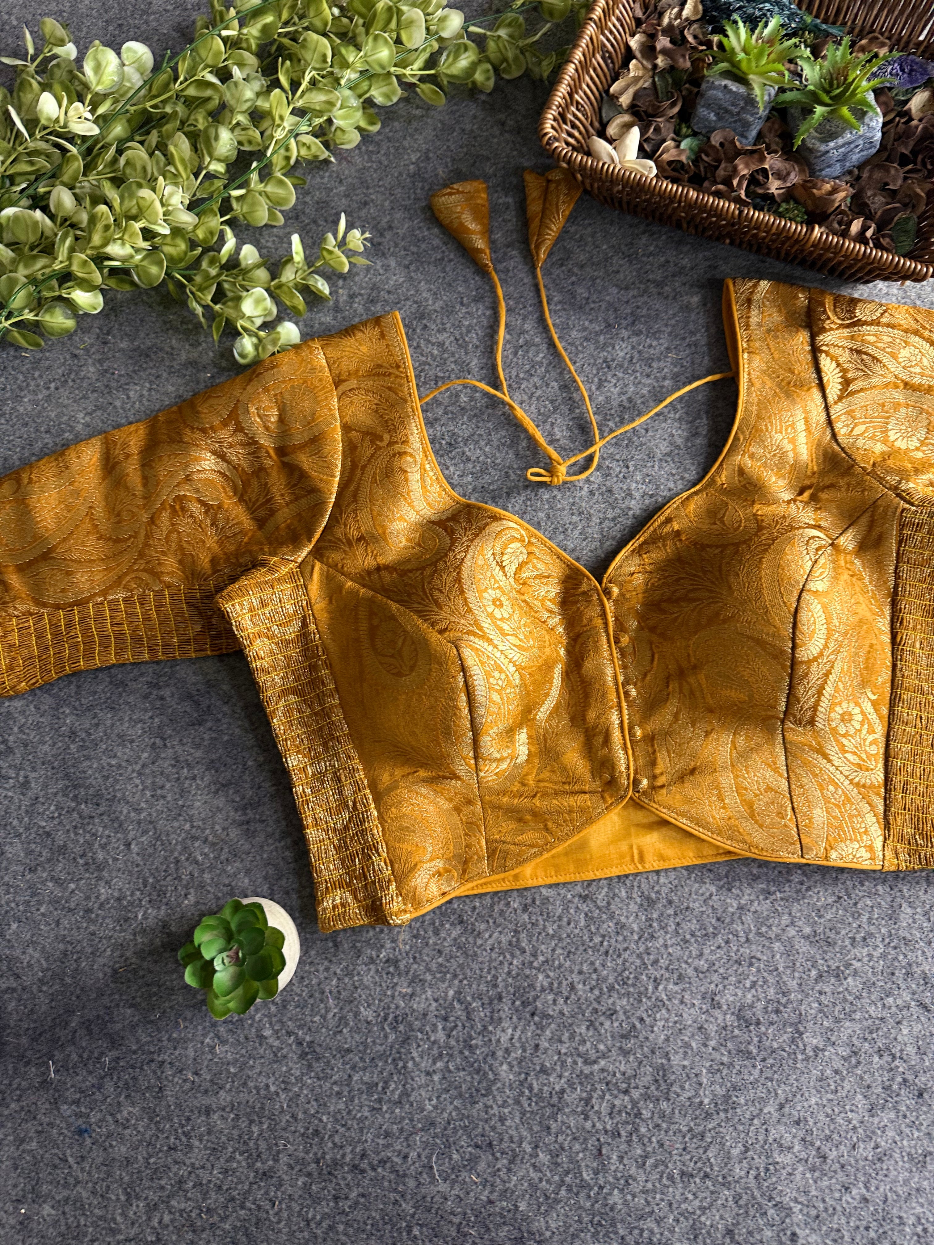 Comfort Fit Banarasi Stretchable Blouse