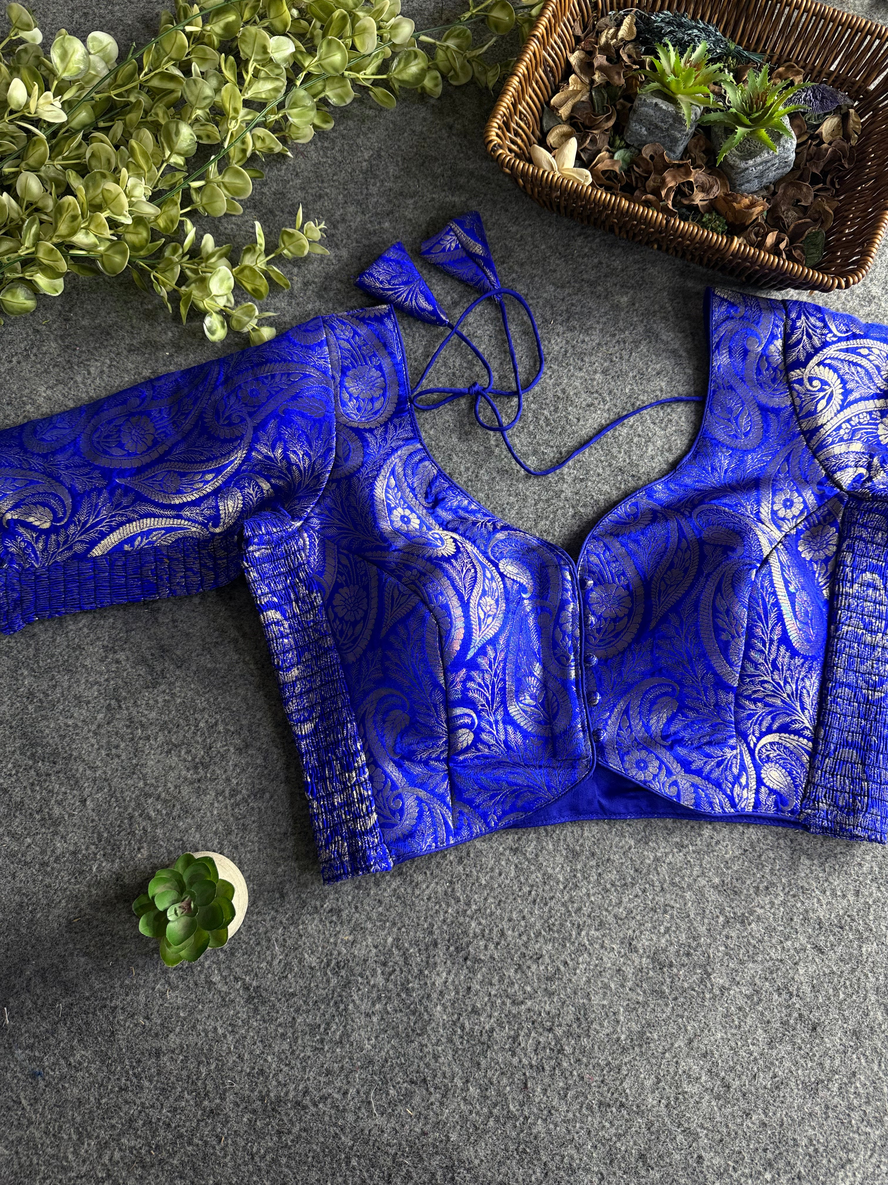 Comfort Fit Banarasi Stretchable Blouse