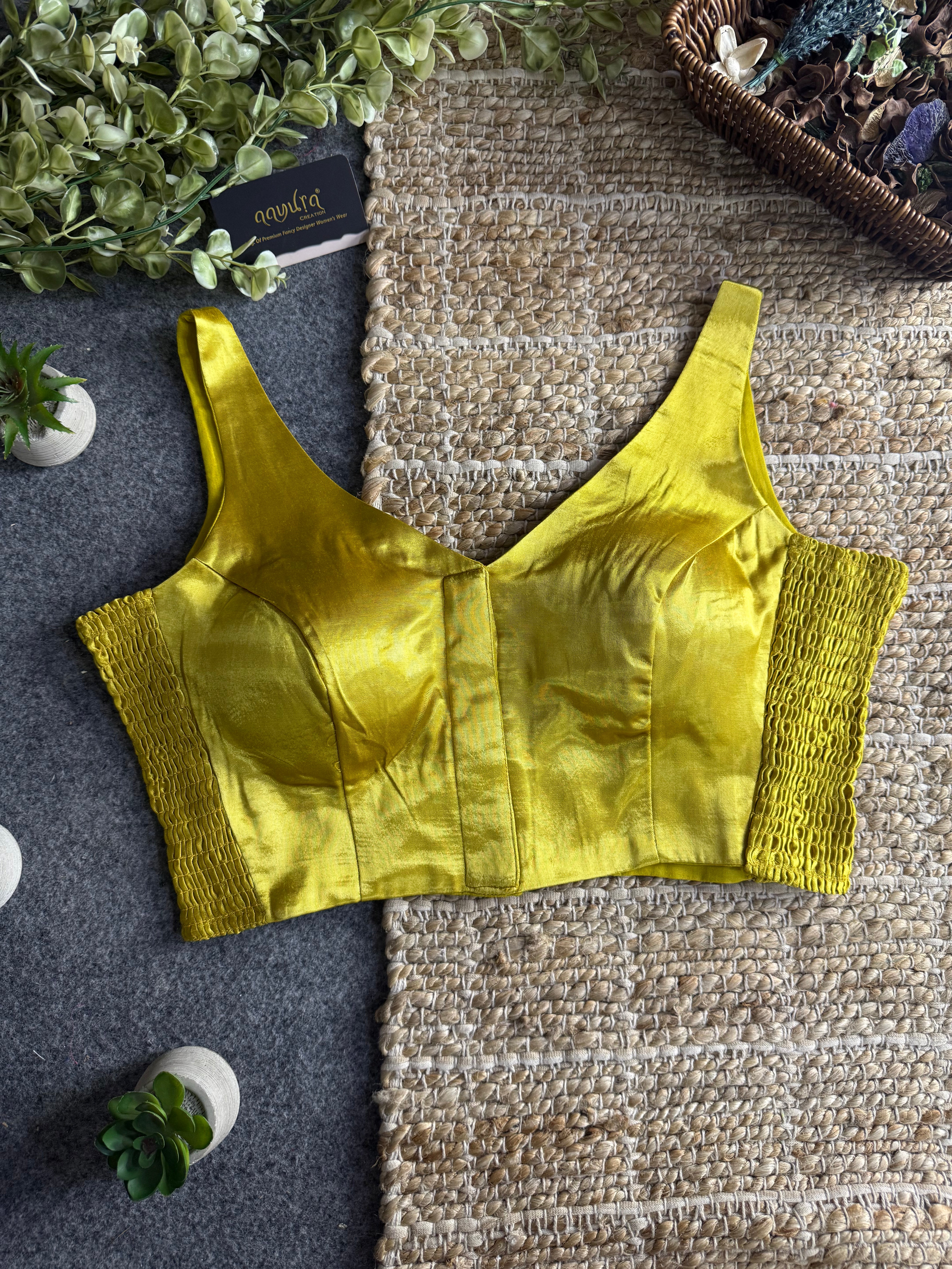 Luxe Gajji Silk Stretch Blouse