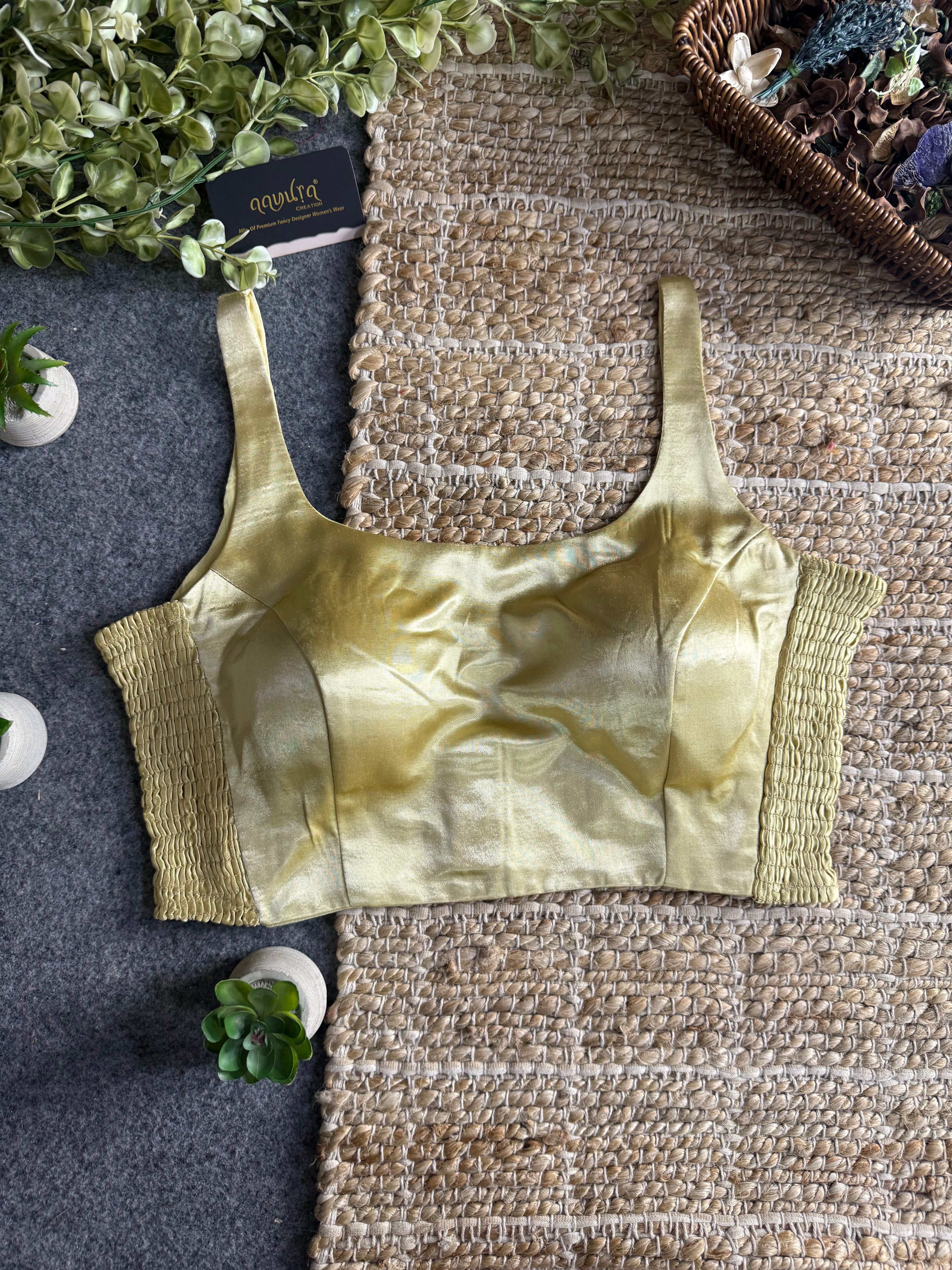 Luxe Gajji Silk Stretch Blouse